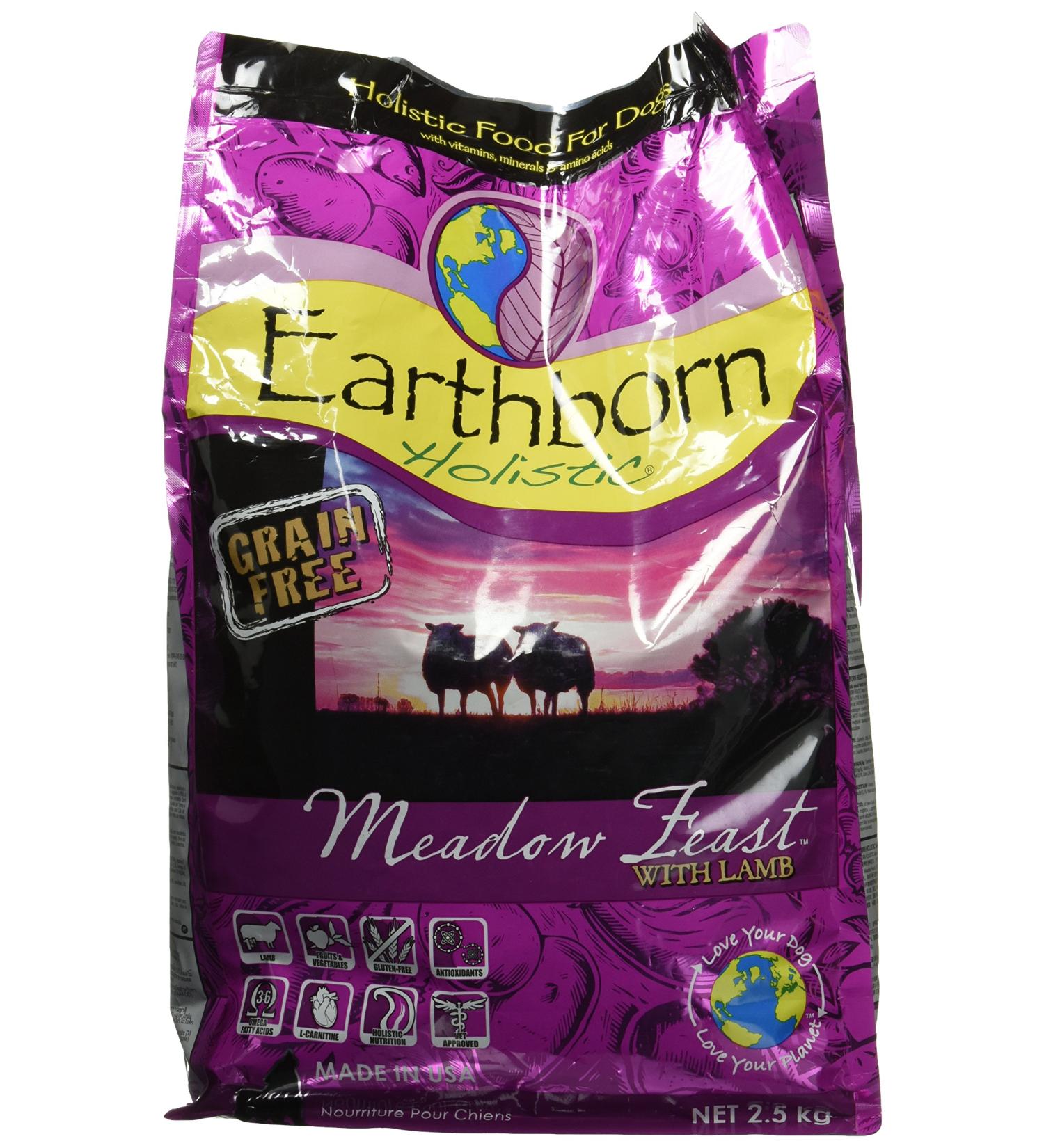 EARTHBORN HOLISTIC Meadow Feast Grain-Free Natural Dog Food 2.5-Kilogram 1-Pack 2.5 kg - Buy Online on GoSupps.com