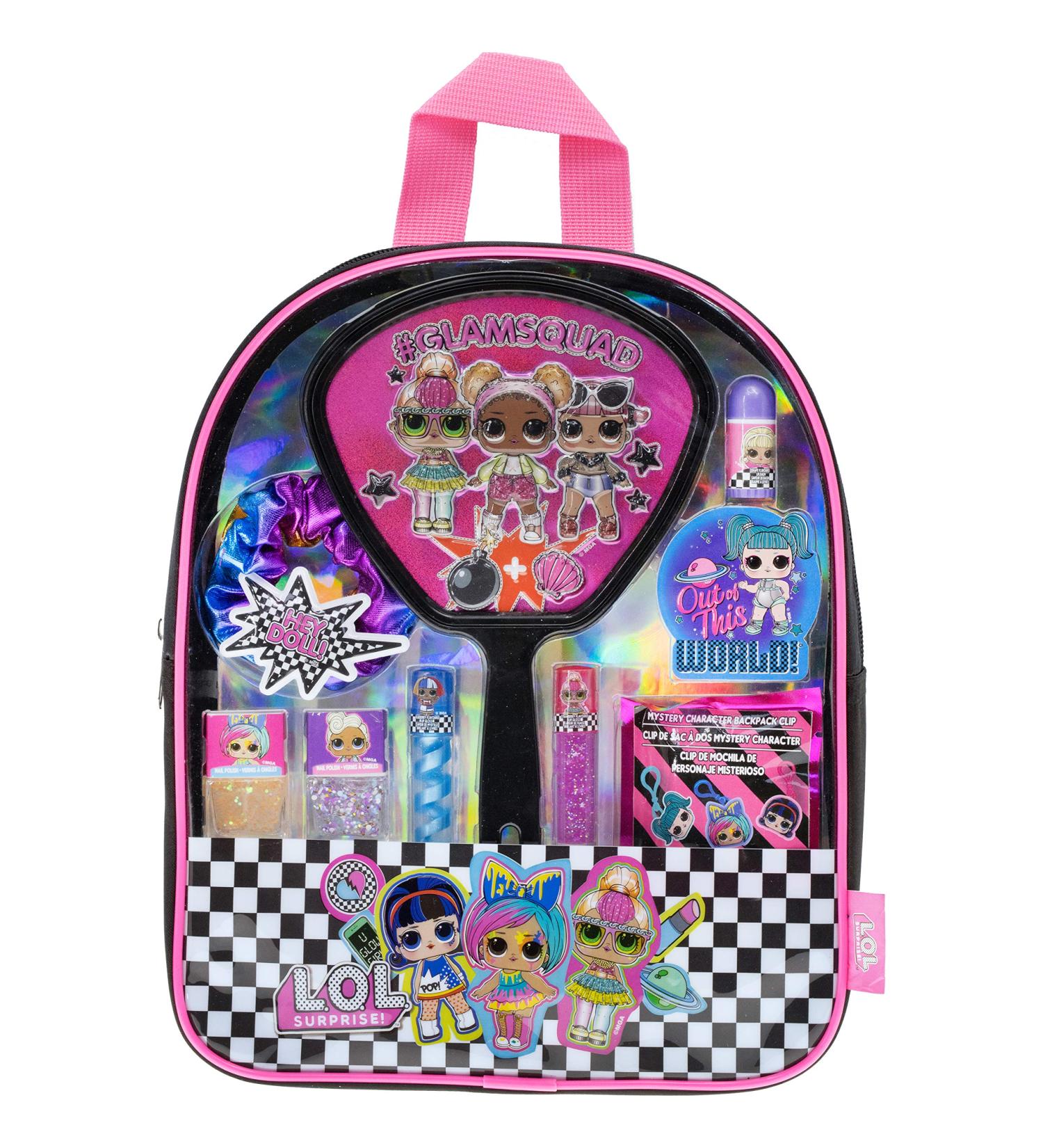 L.O.L. Surprise! Townley Girl 10-Part Backpack Cosmetics Set - Lip Gloss Nail Polish Hair Tie & More - Perfect Gift for Ages 5+ - Buy Online on GoSupps.com