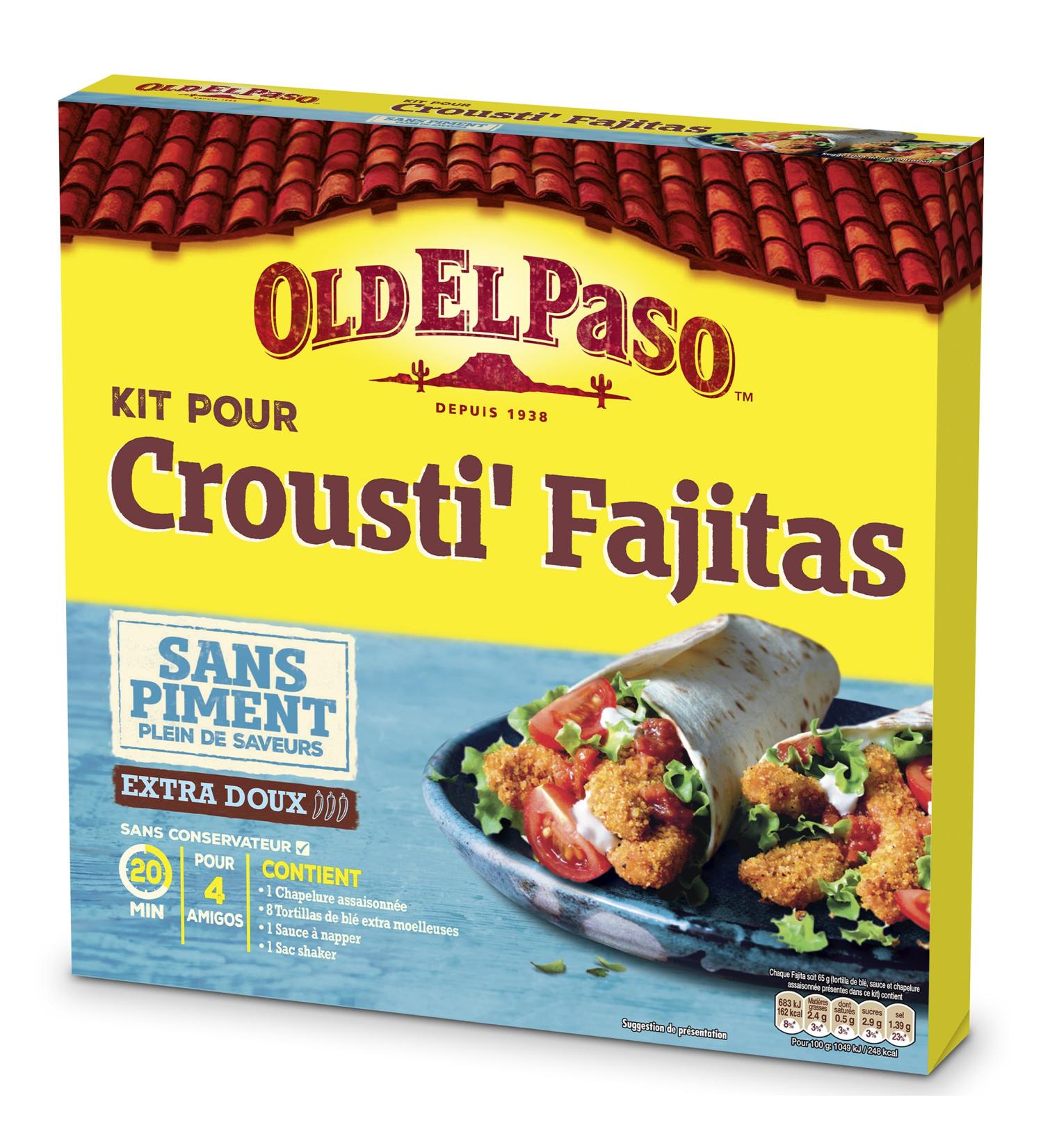 Old El Paso - Kit for Crousti Fajita without Chilli 521g