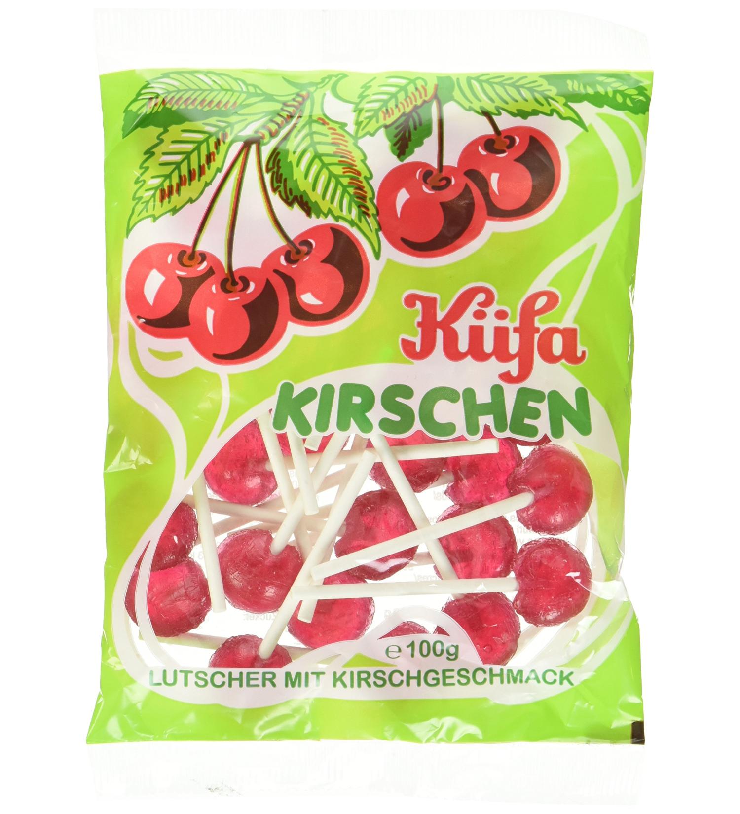 K fa Cherry Lollipops - Pack of 10 (10 x 100g) | Delicious International Treats for All Ages - Buy Online on GoSupps.com