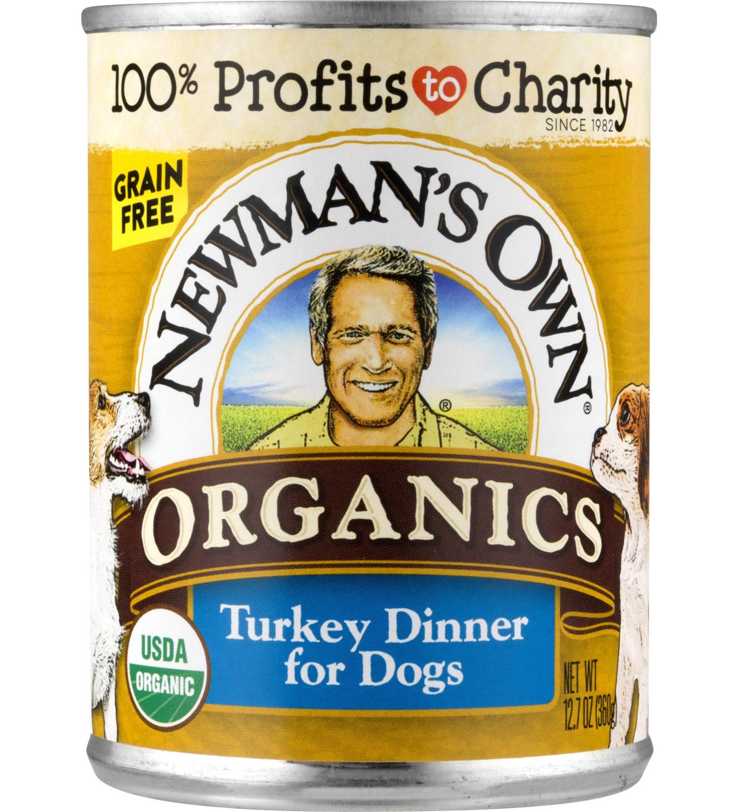 Newman's Own Organics Turkey Dinner for Dogs - 12.7 oz (Pack of 12) | Natural Dog Food - Buy Online on GoSupps.com