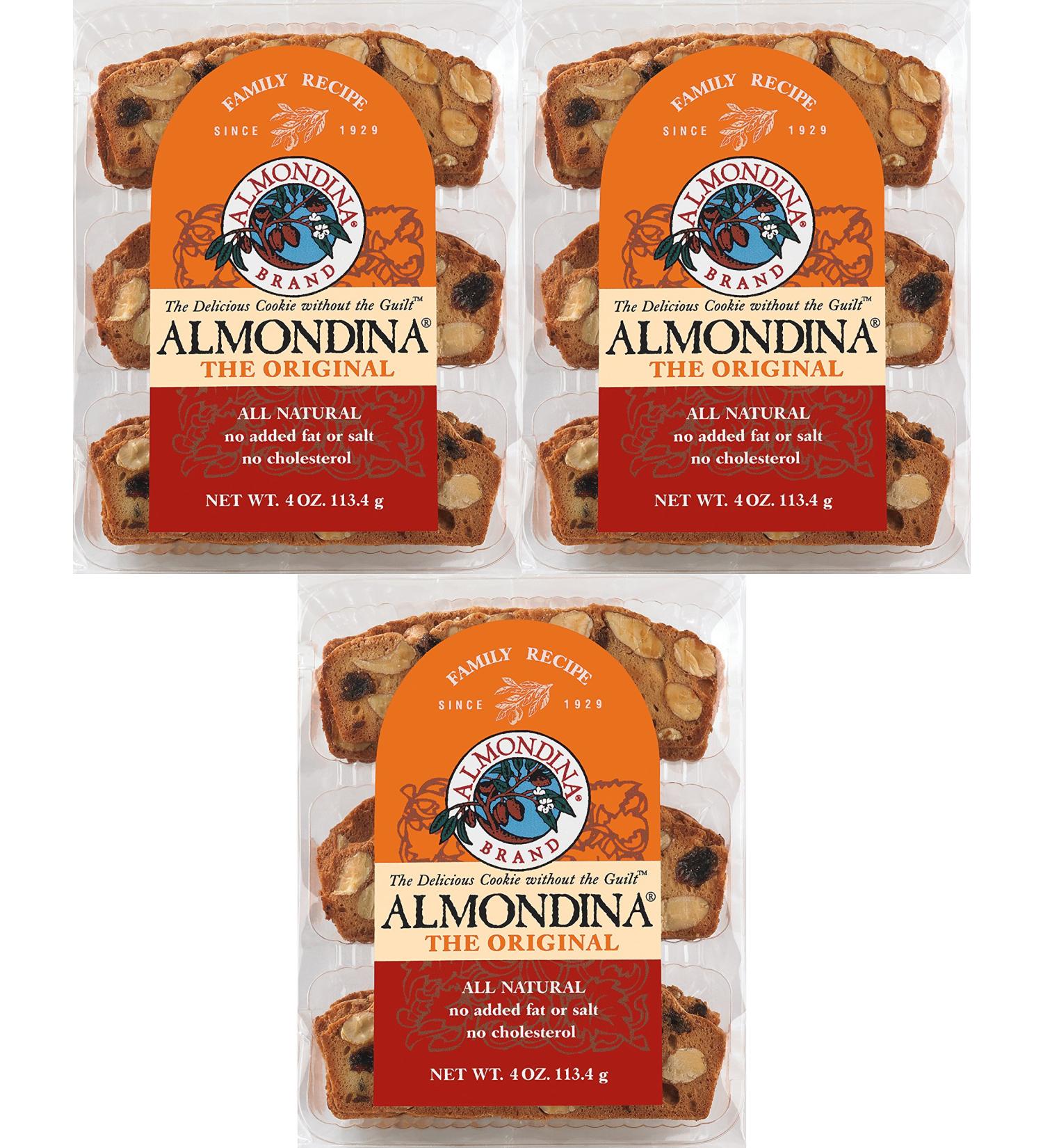 Almondina Biscuits Original 4oz 3 Pack - Delicious and Crunchy Snack Cookies - Buy Online on GoSupps.com