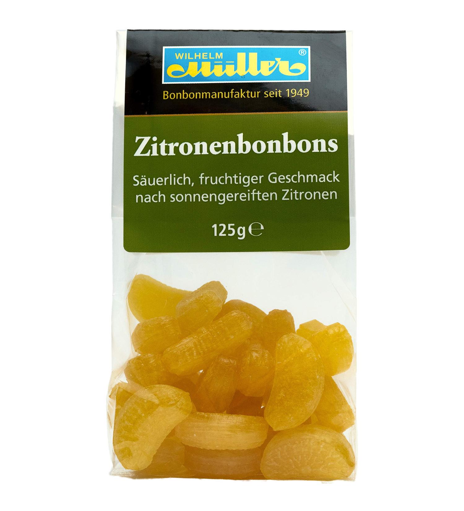 Lemon candies fruity taste of sun-ripened lemons (5 bags - 5% discount) Lemon 125 g (pack of 5)