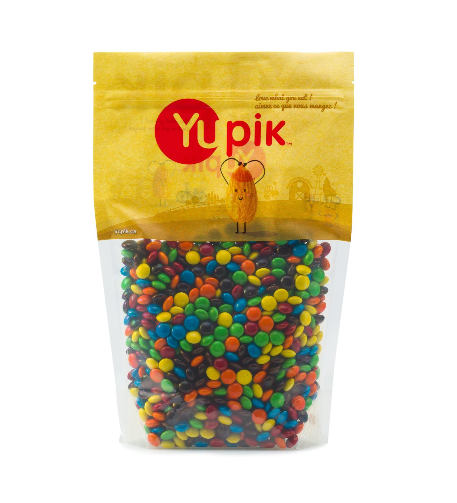 Yupik Milk Chocolate Flavored Gems 1 kg Gluten-Free Kosher Colorful Candy Milk Chocolaty Filling Sweet Snacks Chocolate Candy Ideal for Gifting Holidays & Baking - Buy Online on GoSupps.com