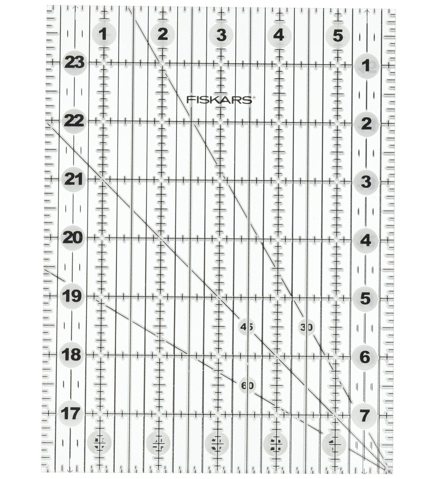 Fiskars 187650 6x24 Folding Ruler  6 x 24  White Black