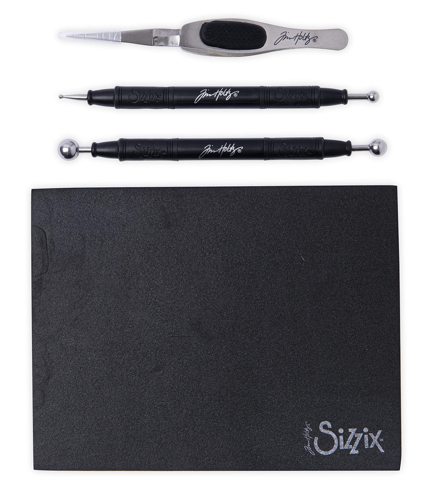 Sizzix Tim Holtz Shaping Kit 665304 - Black | Paper Sculpting Set for Scrapbooking and Cardmaking - One Size - Buy Online on GoSupps.com