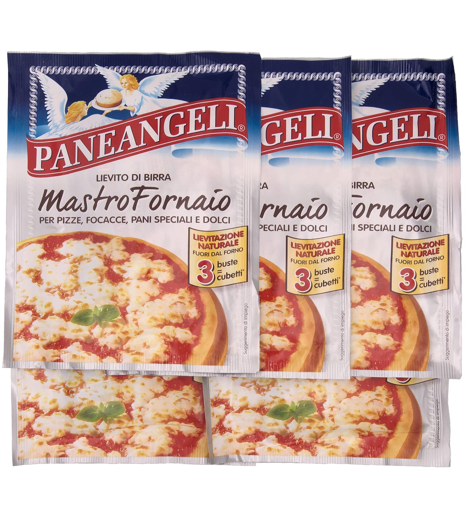 Buy 5x Mastro Fornaio Pizza Yeast 21g - Authentic Italian Dry Yeast for Pizza & Focaccia (Paneangeli 105g) - Fast International Shipping - Buy Online on GoSupps.com