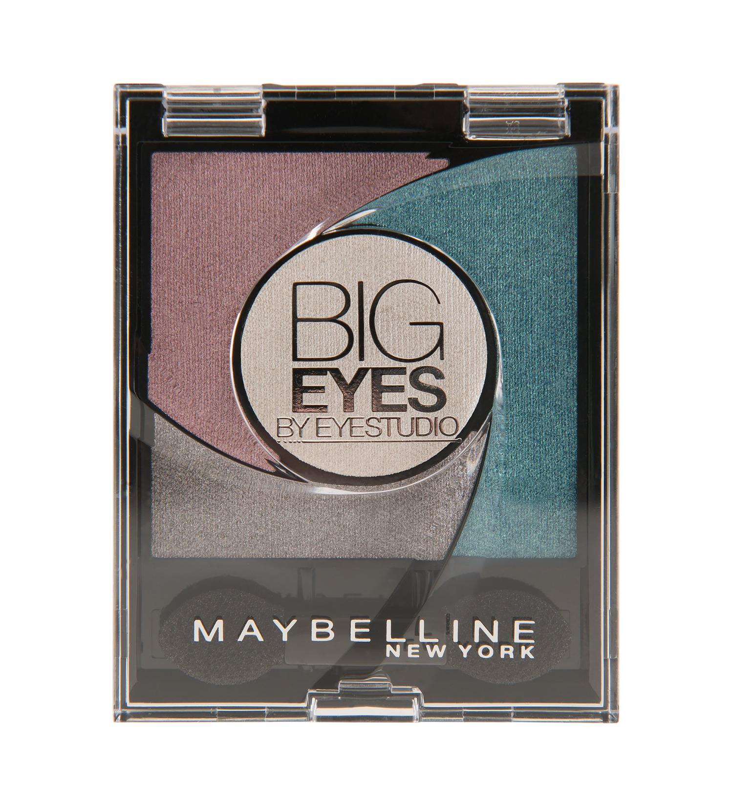 Maybelline New York Eyestudio Big Eyes Palette Turquoise 03 / Eyeshadow Set in turquoise tones with wet technology and pearl pigments 1 x 3.7 g