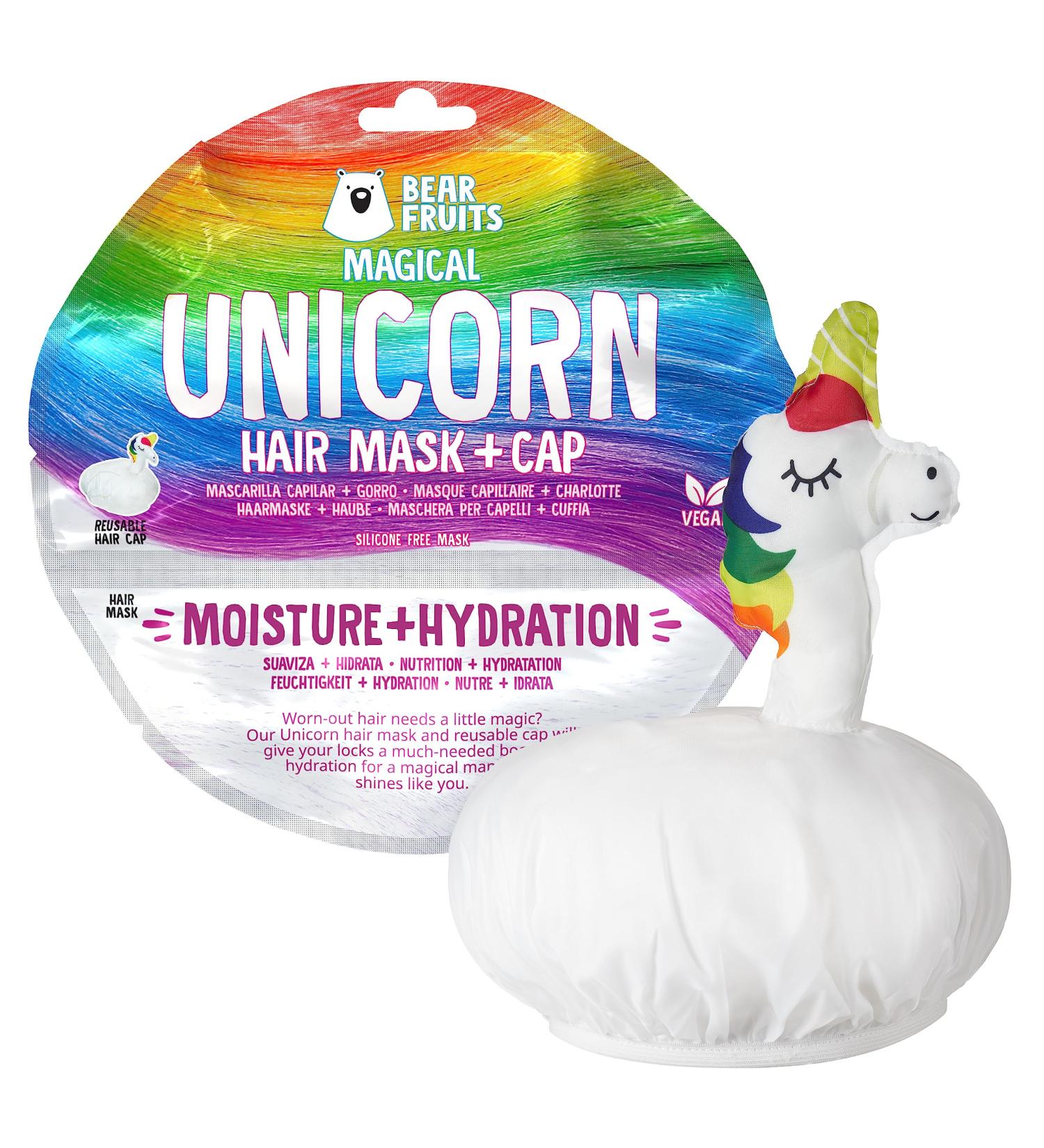 Bear Fruits Magic Moisturising Hair Mask & Unicorn Cap - 20 ml Pack | Shop Internationally - Buy Online on GoSupps.com