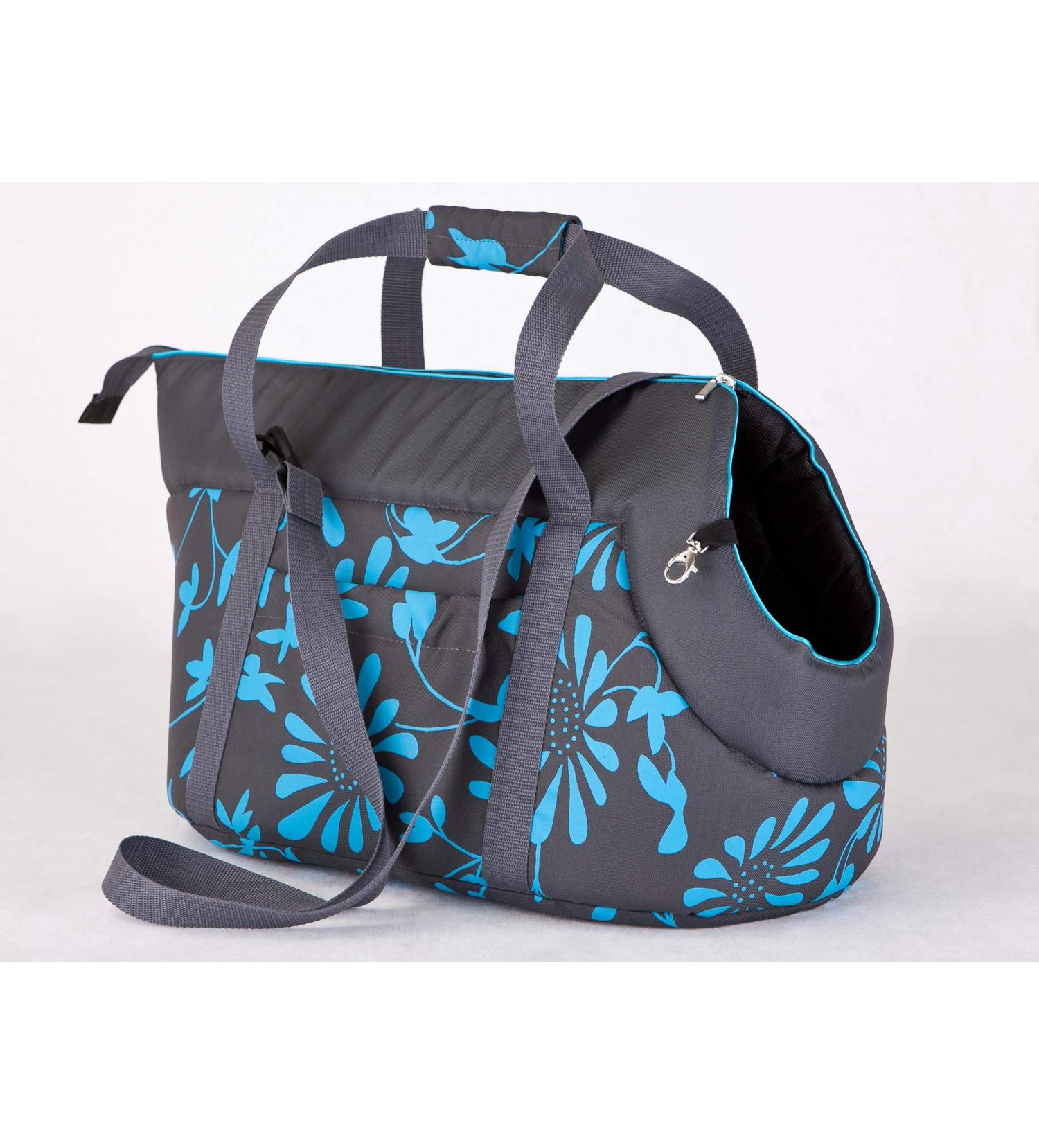 PillowPrim Dog Bag Carrier for Small & Medium Dogs Puppies & Cats - Stylish Blue Flowers - Ideal for Walking - Size SL - Only 26 90  - Buy Online on GoSupps.com
