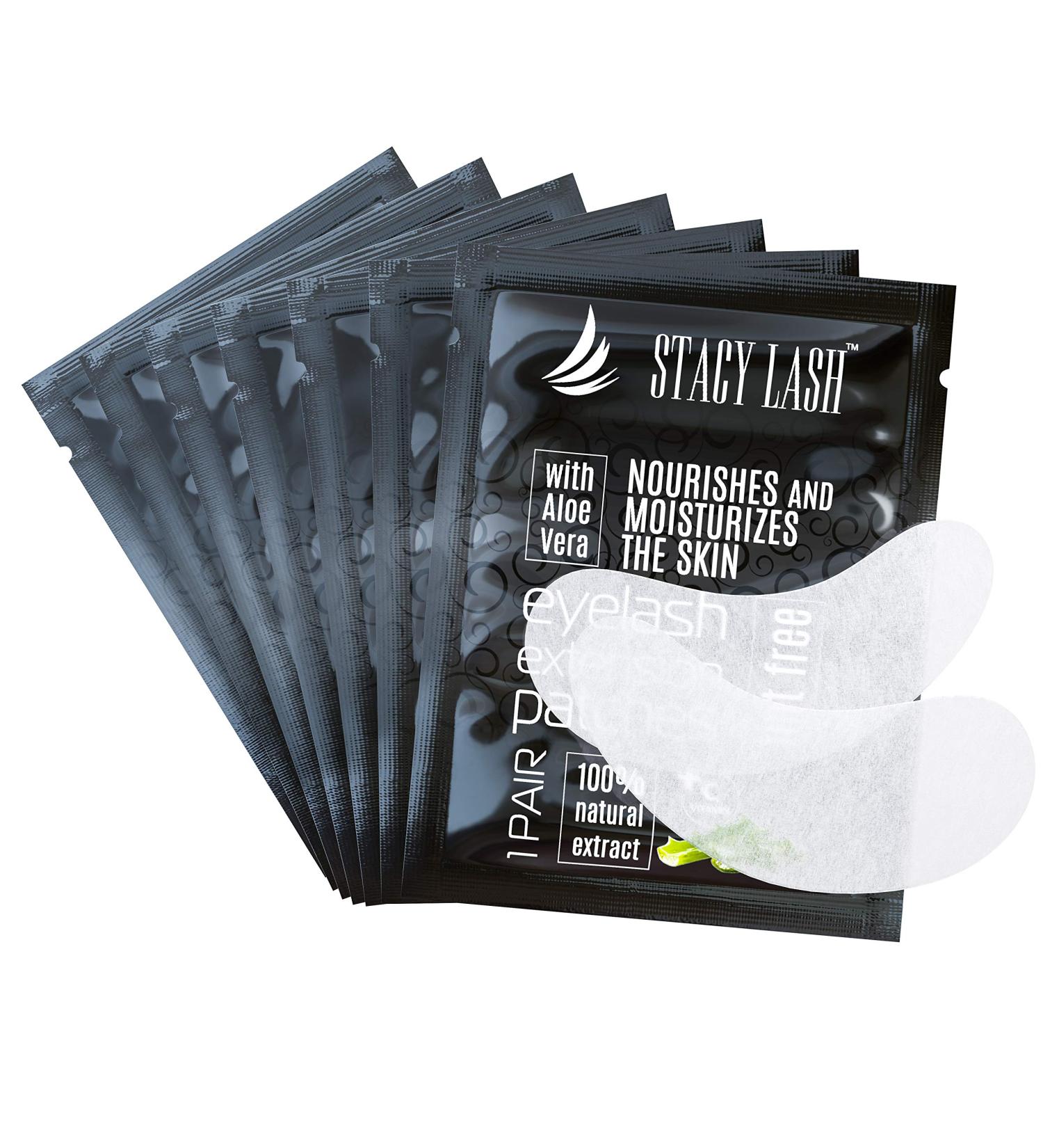 Stacy Lash Premium Under Eye Gel Pads for Eyelash Extension - 100 Pairs Set with Vitamin C and Aloe Vera - Lint Free Hydrogel Eye Patches for Skin Moisturization - Buy Online on GoSupps.com