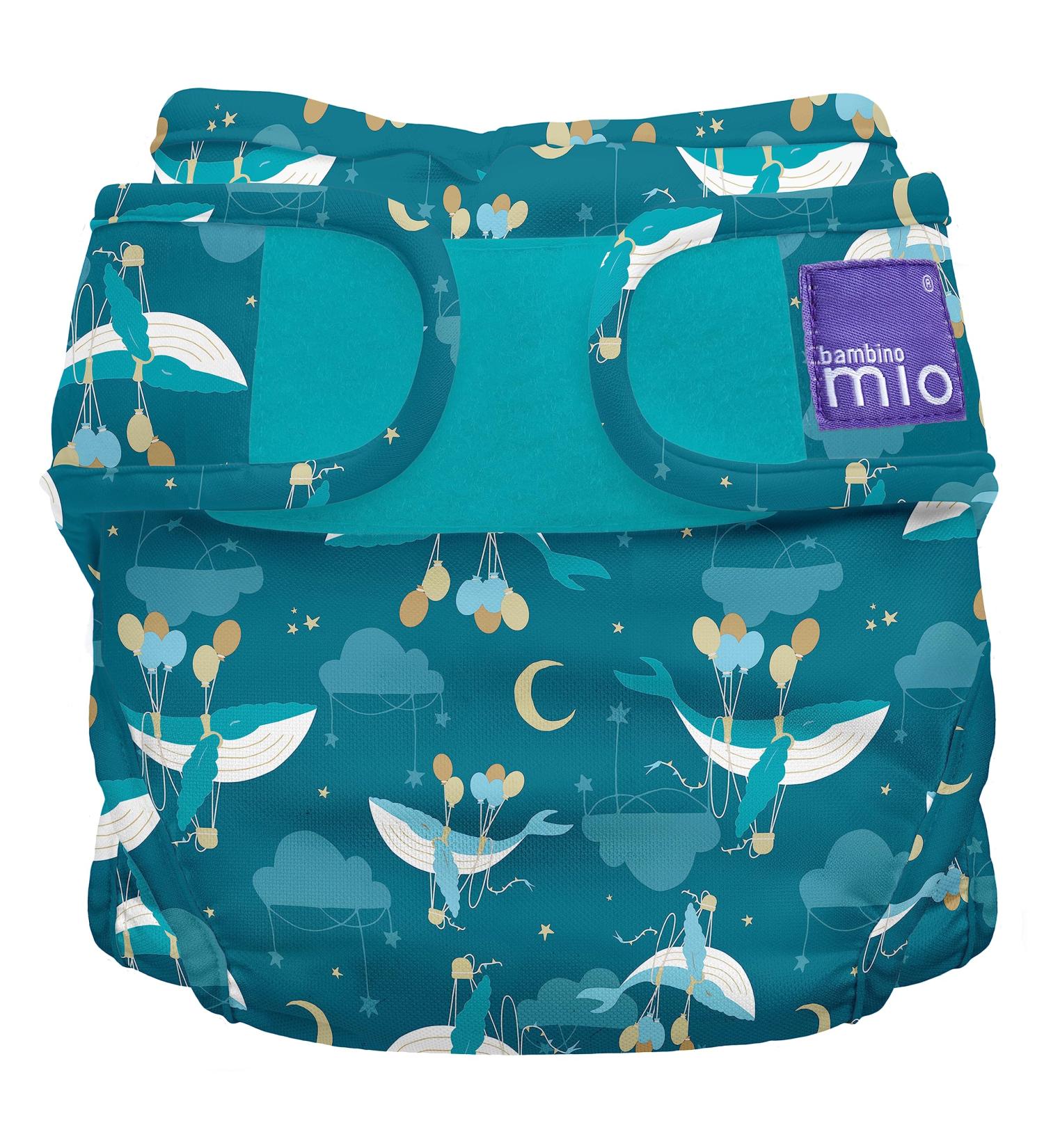 Bambino Mio Mioduo Cloth Diaper Cover Float Away Size 1 ( 9Kg) - Eco-Friendly Adjustable & Lightweight Diaper for Babies - Buy Online on GoSupps.com