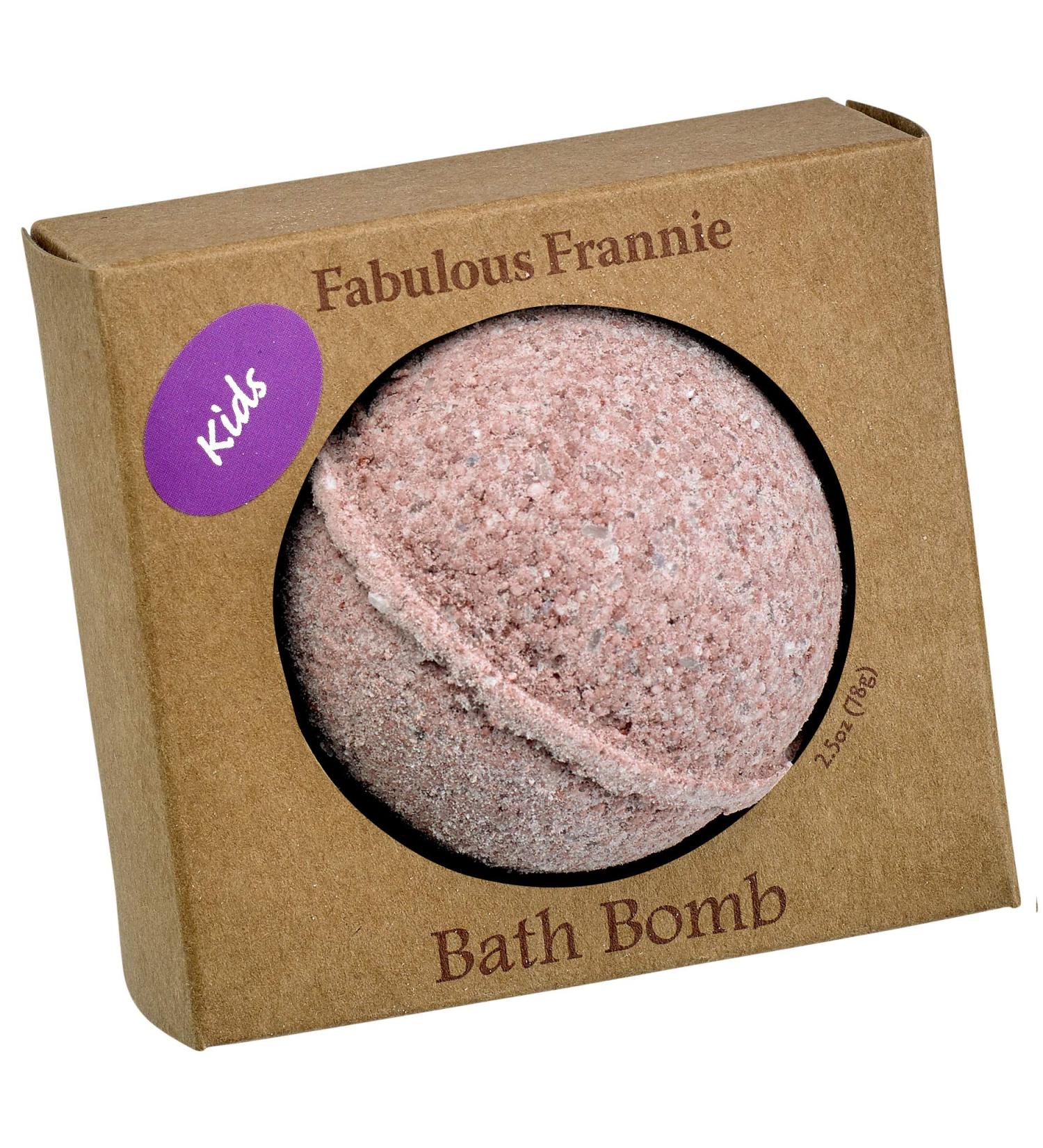 Fabulous Frannie Kid's Peace and Calm Natural  Handmade Bath Bomb Set  Rich in Essential Oil  Salt  Coconut Oil  Witch Hazel 2.5oz
