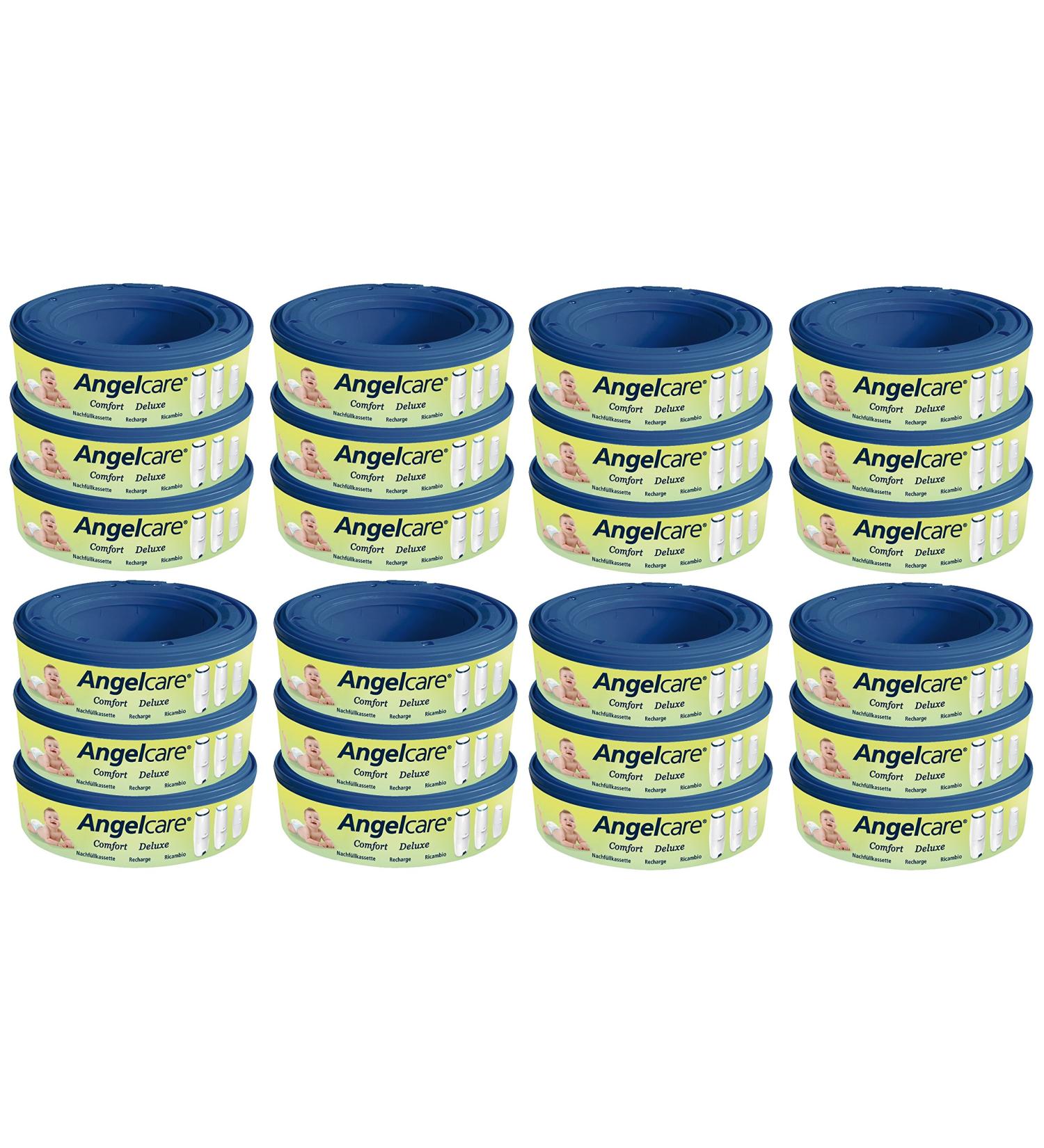 Angelcare 180400-24 24 refill cassettes for diaper pail Comfort and Deluxe blue 24 pieces (1 pack)