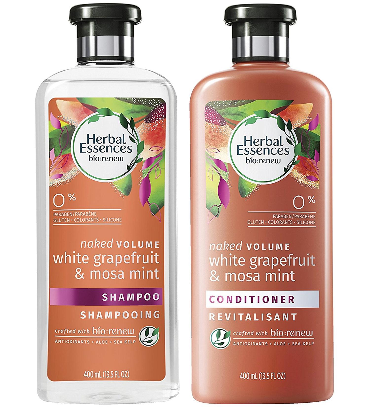 Herbal Essences Bio Renew Haircare Naked Volume Set - White Grapefruit & Mosa Mint Shampoo & Conditioner - 13.5 FL OZ Bottles - International Shipping Available - Buy Online on GoSupps.com