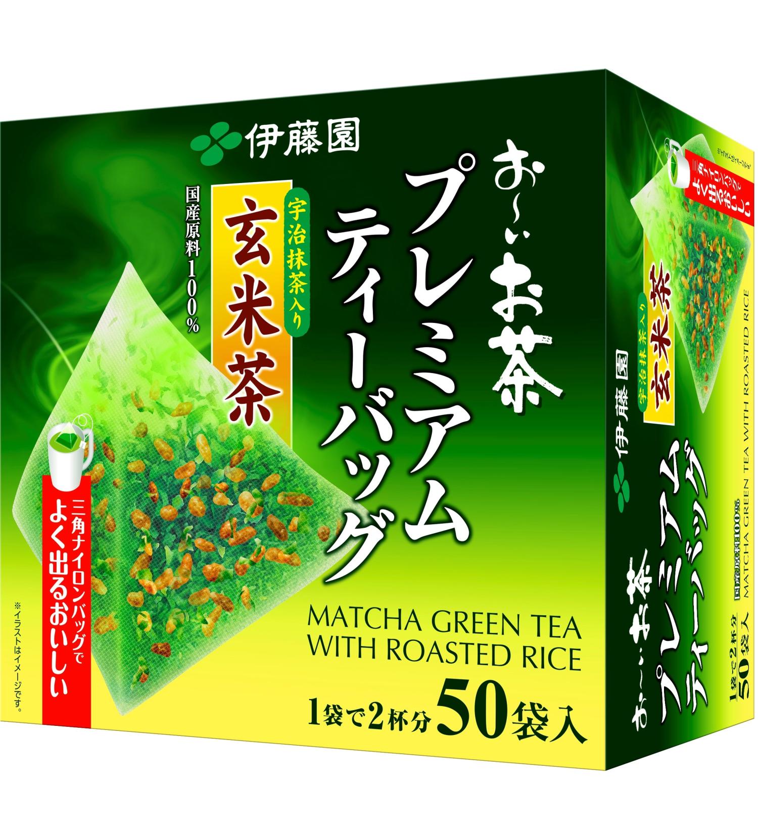Itoen Genmaicha Matcha Blend Premium Tea Bags 2.3g x 50 - Authentic Japanese Brown Rice Tea - Buy Online on GoSupps.com