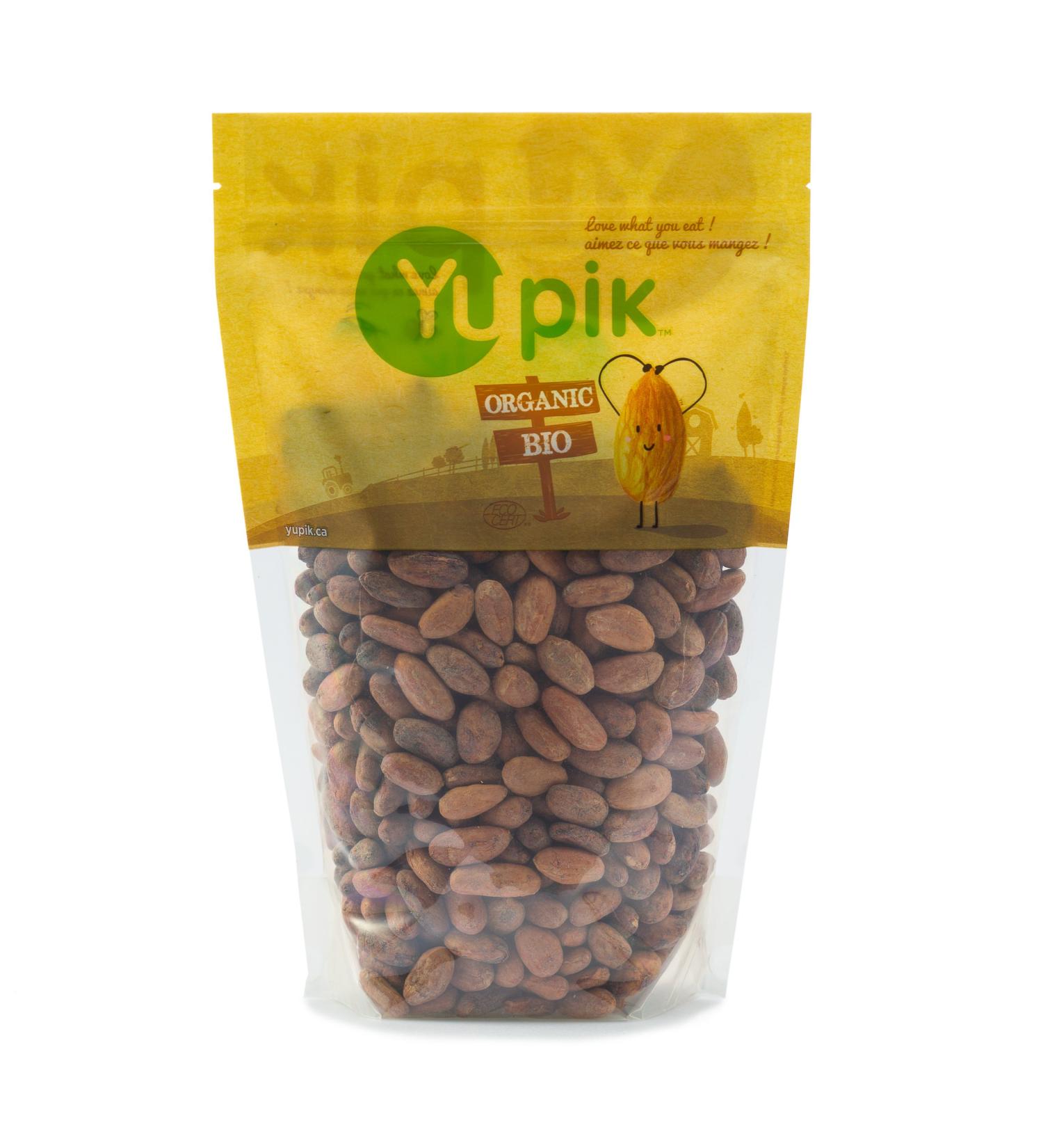 Yupik Organic Raw Cacao Beans 2.2lb - Non-GMO, Vegan, Gluten-Free - Buy Online on GoSupps.com