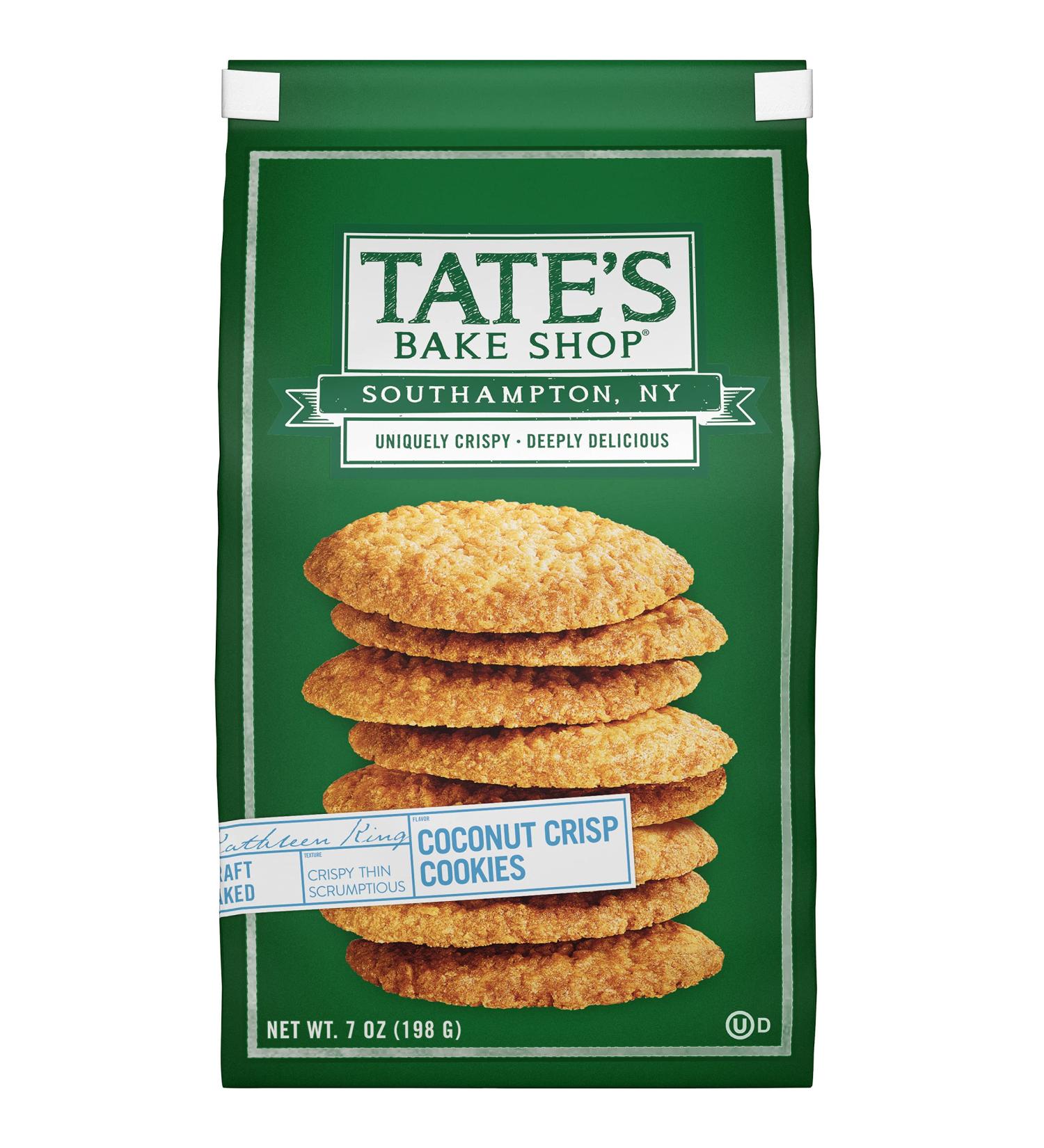 Tates Bake Shop Coconut Crisp Cookies 7 OZ - Delicious Coconut Flavored Treats - Buy Online on GoSupps.com