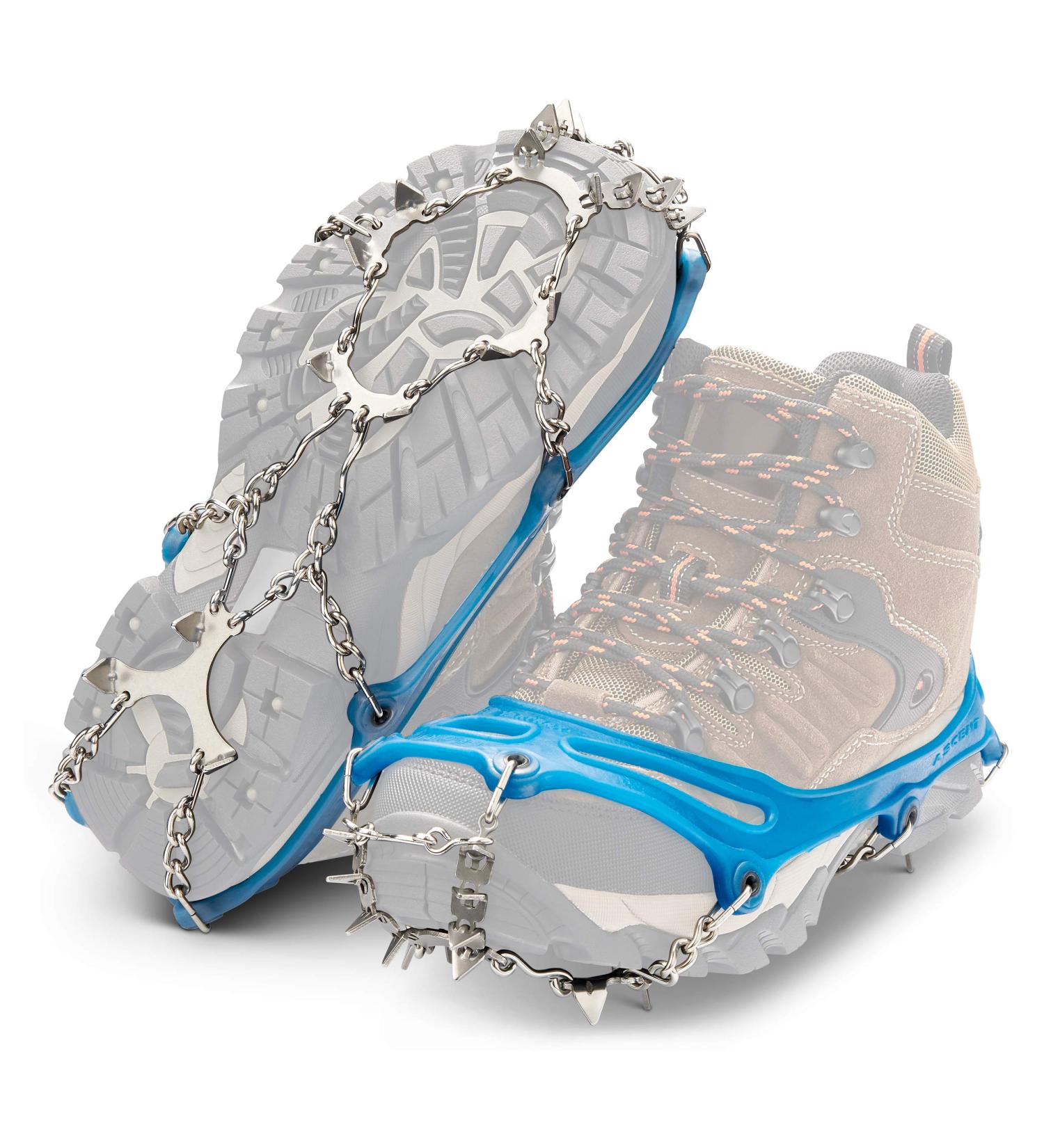 Ascent Heavy Duty Traction Cleats - 16 Stainless-Steel Spikes - Large (1 Pair) - Buy Online on GoSupps.com