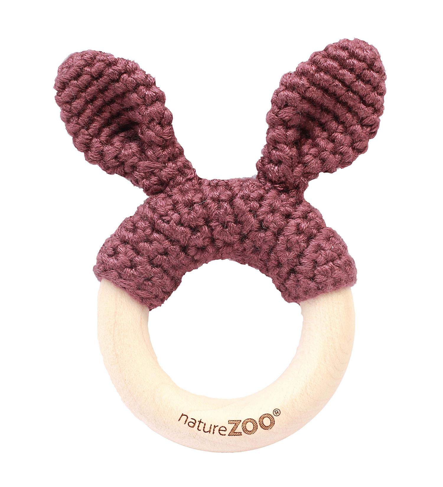 Nature Zoo Bei ring (Dark Brown) - Eco-Friendly Teething Ring for Babies | Safe & Natural Baby Products - Buy Online on GoSupps.com