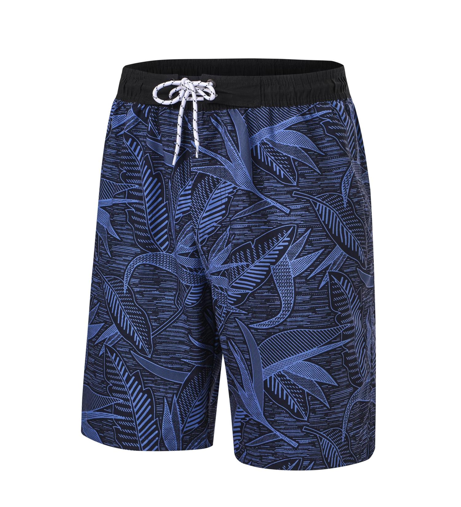 Men's Long Fast-Drying Swimming Trunks - Black XL Board Shorts for Beach & Surf | Quick-Dry Sports Pants with Mesh Lining & Zip Pocket - Buy Online on GoSupps.com
