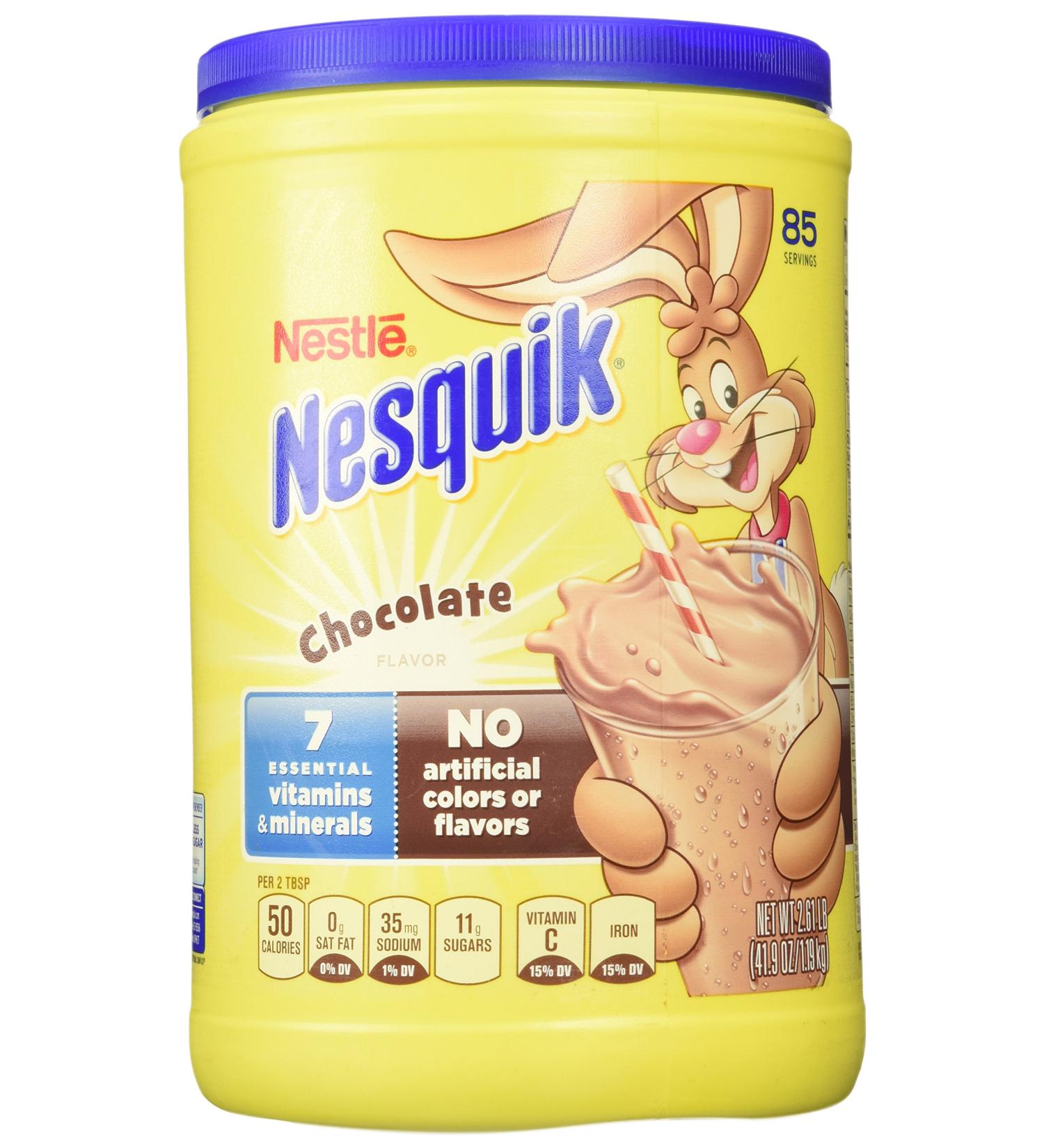 Nestle Nesquik Chocolate Powder 41.9 oz - 2.61 Pound (Pack of 1) | Rich and Delicious Chocolate Drink Mix - Buy Online on GoSupps.com