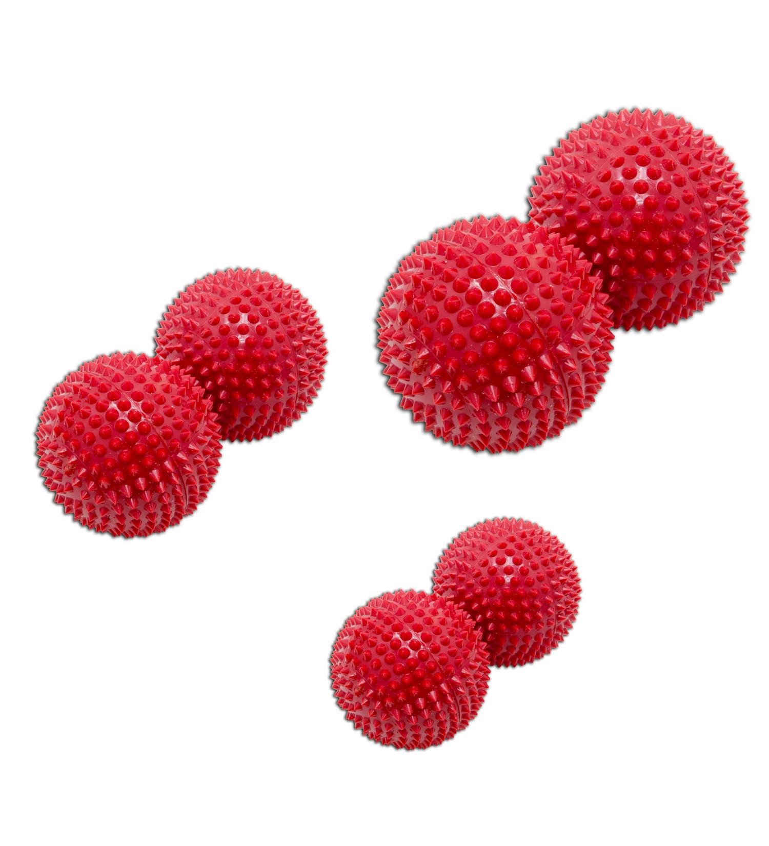 Magnet Acupuncture Massage Balls | 3x2 sets | approx. 32mm 45mm 55mm (Red | 32mm 45mm 55mm )
