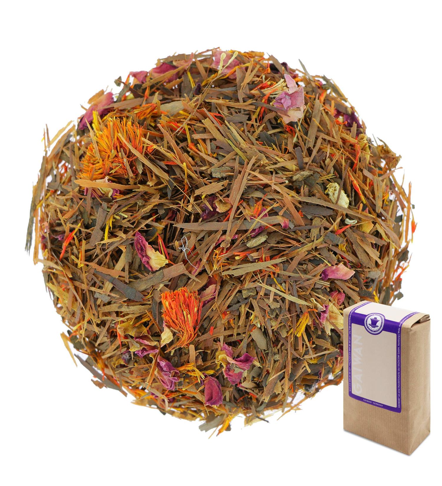 No. 1375: Herbal Tea Loose Leaf "Lapacho Love" - 100 g (3.5 oz) - GAIWAN Germany - lapacho from South America Rose Flowers Safflower Clove Vanilla Orange 250g