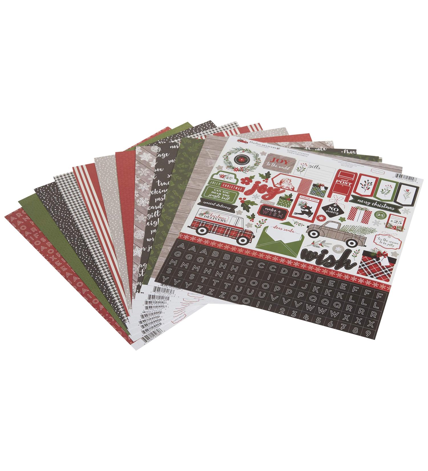 Carta Bella Christmas Delivery Collection Kit | CBCD58016 | Holiday Scrapbook Paper - Buy Online on GoSupps.com
