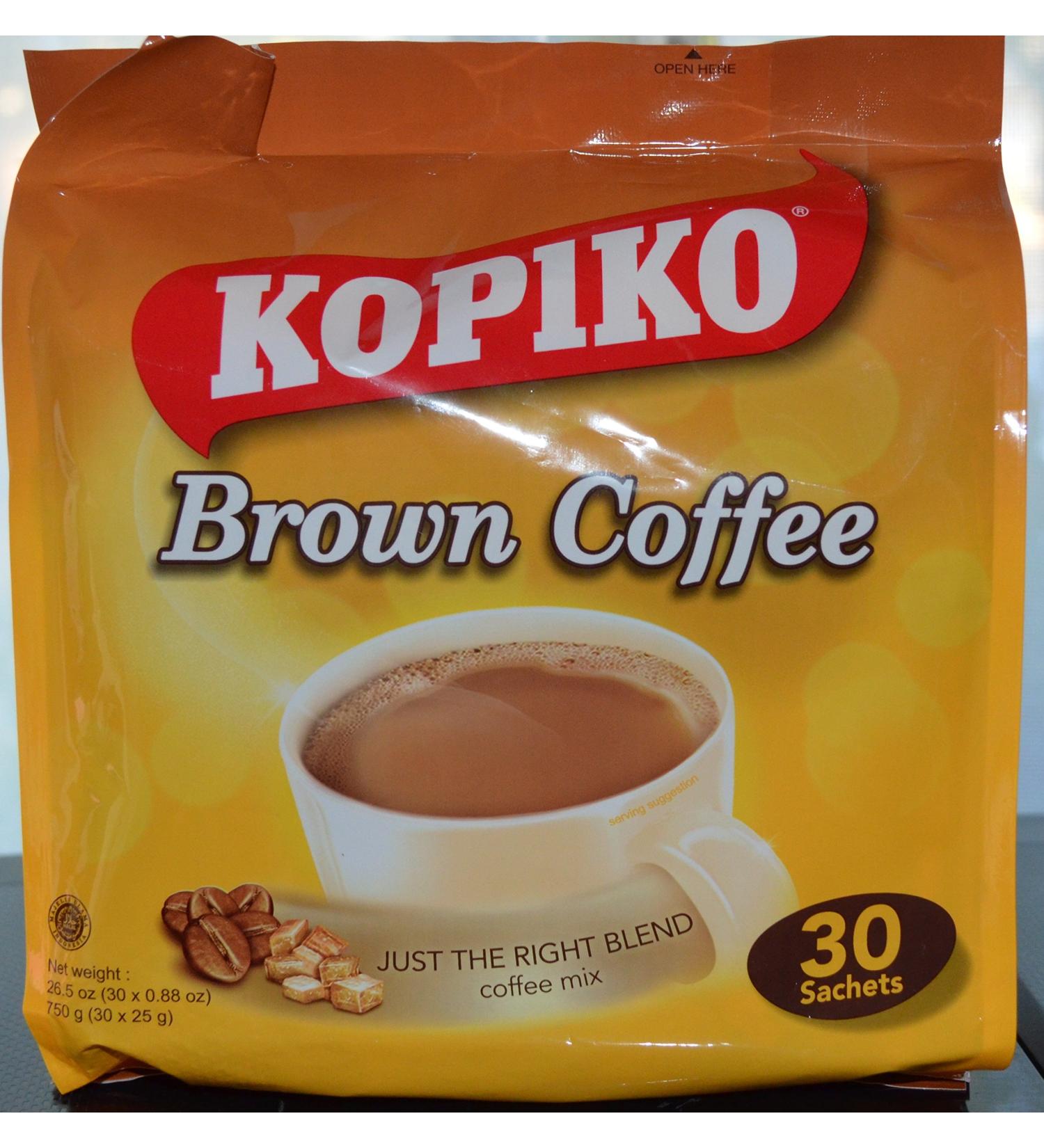 Kopiko Instant 3 in 1 Brown Coffee Mix - 30 Count Bag | Creamer & Sugar Included - Buy Online on GoSupps.com