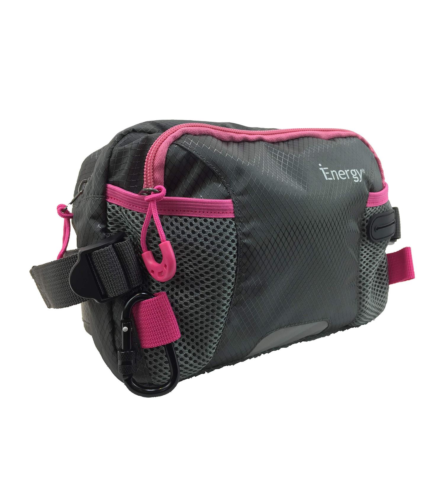 iEnergy PAT Dog Walking Bag - Heavy Duty Dog Treat Pouch for Training - Waist Belt for Men & Women - Pink - Buy Online on GoSupps.com