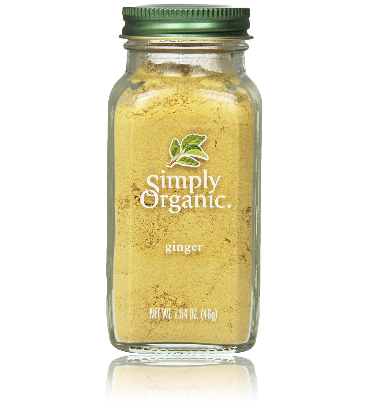 Simply Organic Ginger 1.64 oz - Premium Quality Spice for Cooking & Baking - Buy Online on GoSupps.com
