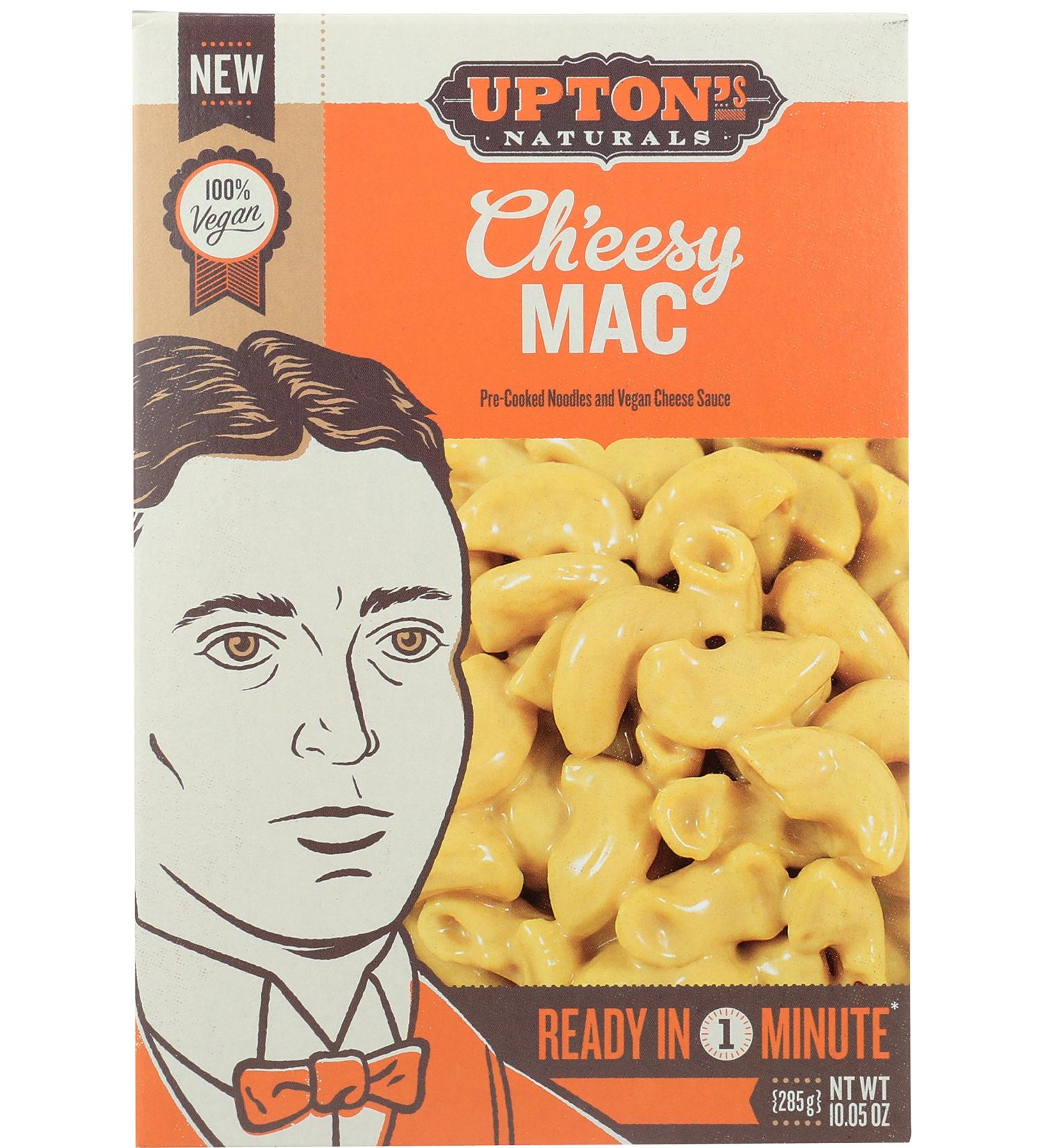 Upton's Naturals Cheesy Mac - 10.05 oz Boxes (Pack of 6) | Vegan, Gluten-Free Comfort Food - Buy Online on GoSupps.com