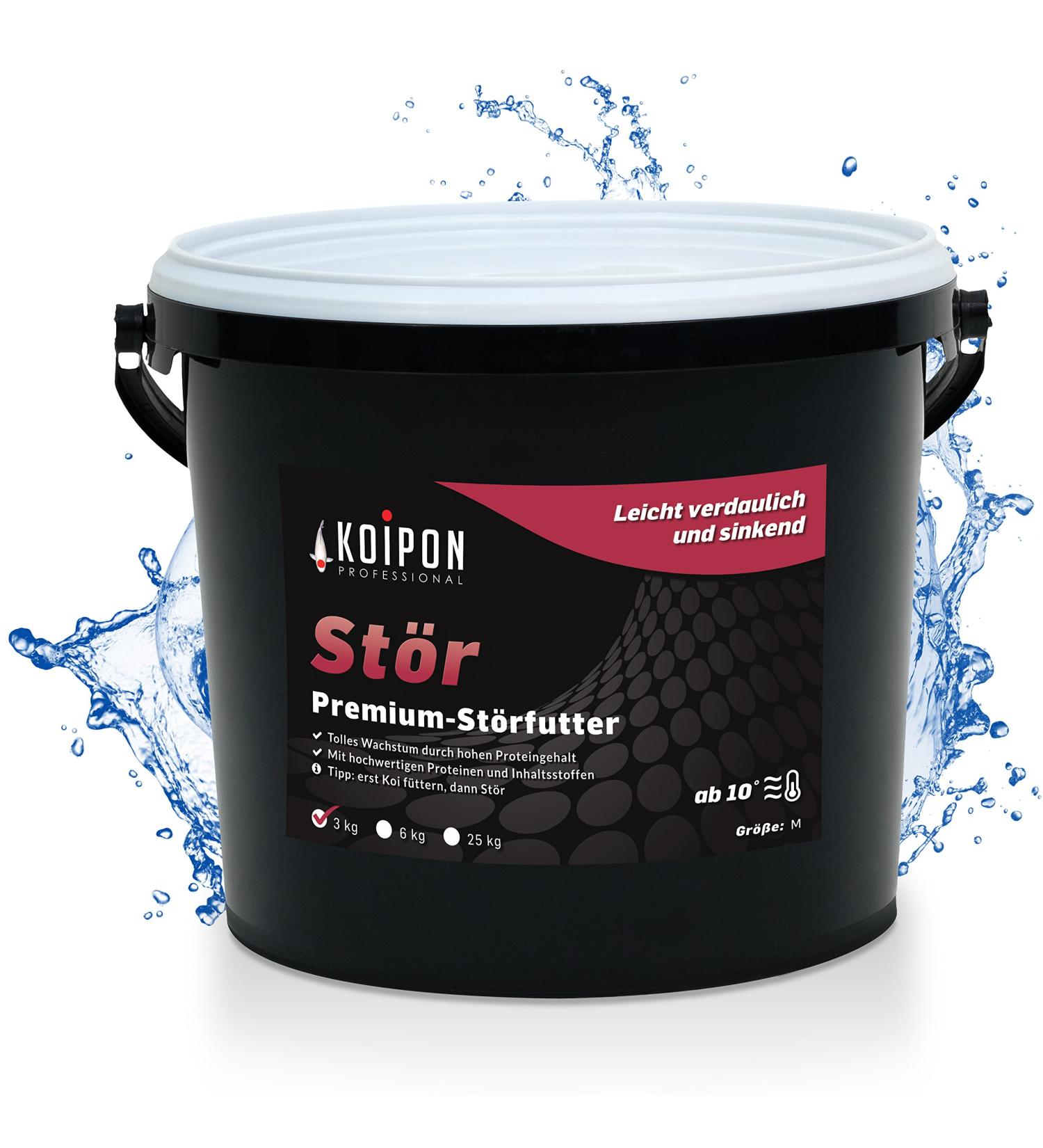 Koipon Premium 3 kg Disturbance Food for Sturgeon & Koi - 6mm Pond Pellets for Healthy Garden Ponds - Buy Online on GoSupps.com