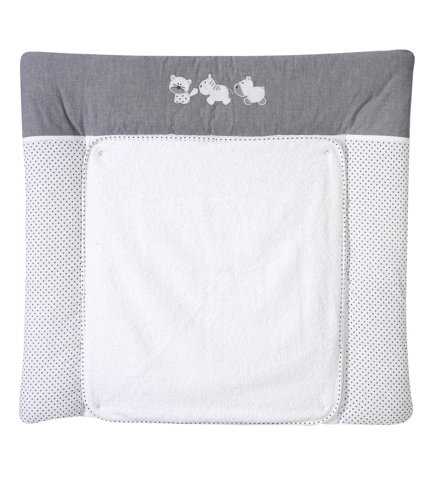 Buy Schardt 3/721 Changing Mat Amigos - Removable Terry Cloth Cover 80x75 cm Grey Appliqu | International Shipping Available - Buy Online on GoSupps.com