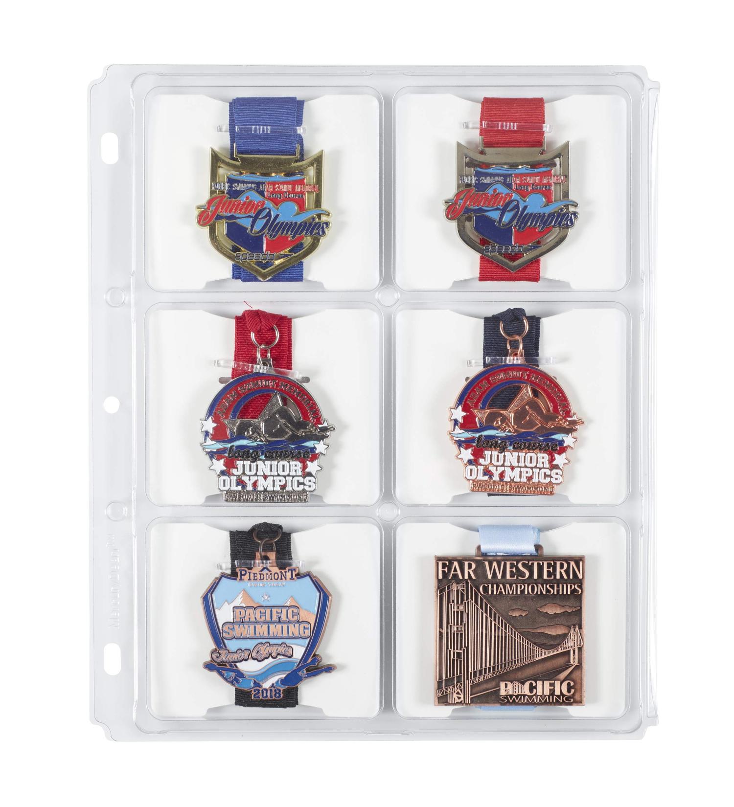 Mercurydean Award Medal Binder Pages - 3 Pack for 18 Medals Storage & Display - Buy Online on GoSupps.com