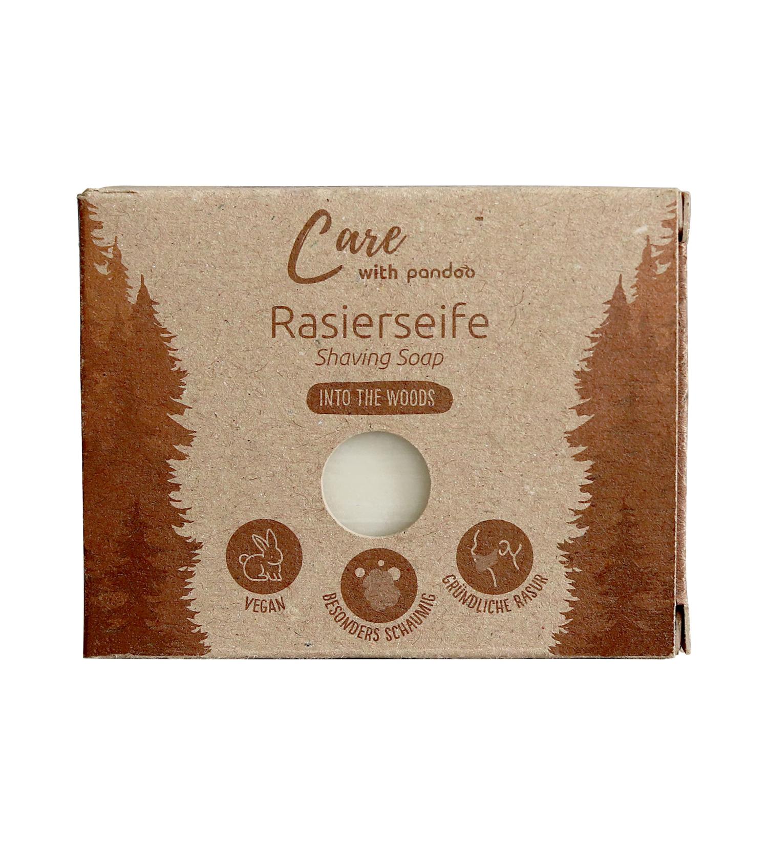  pandoo pandoo Shaving Soap 100g | Into the Woods | Shaving Cream for a Smooth Shave | For Men and Women | 1 Piece - Buy Online on GoSupps.com