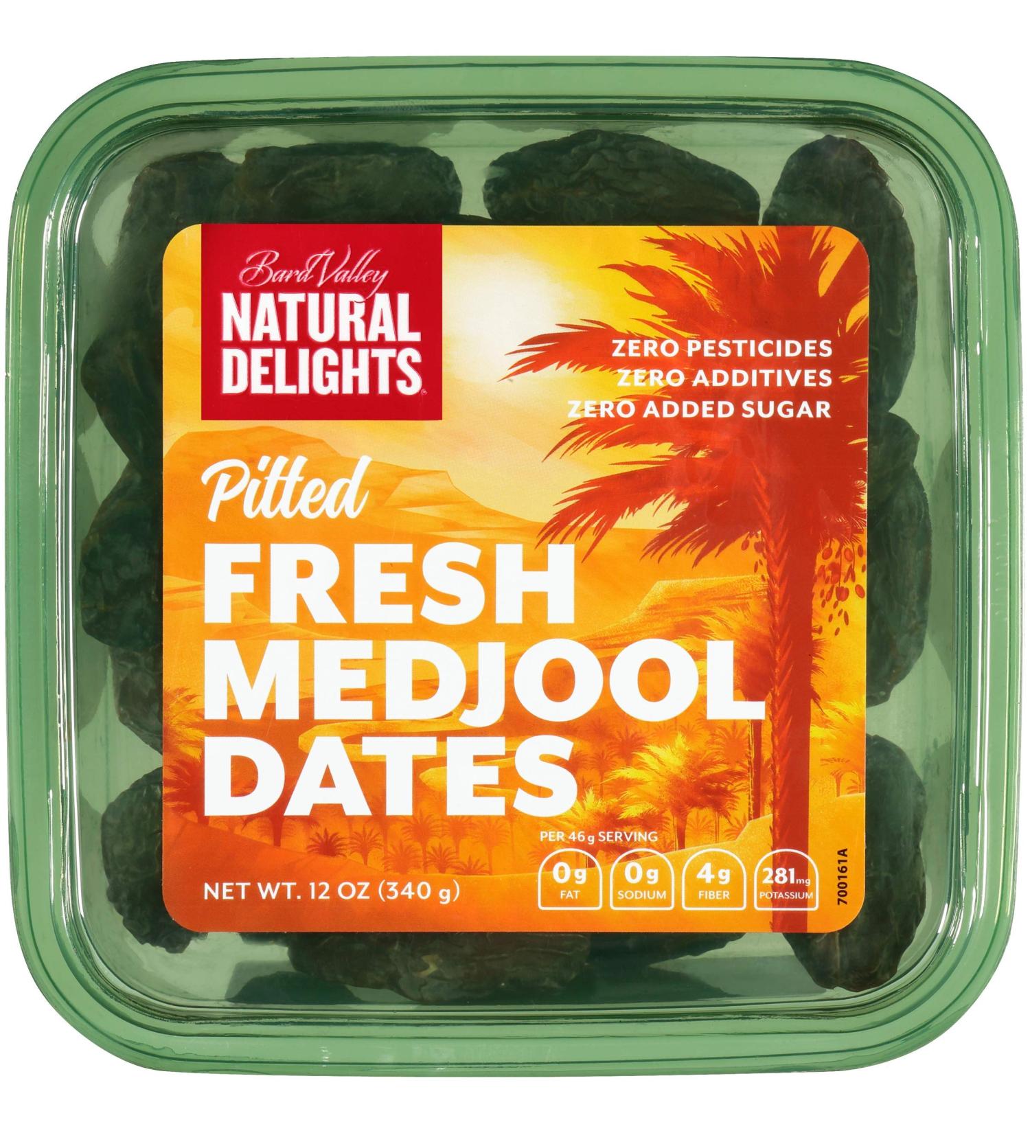Bard Valley Natural Delights Medjool Dates Pitted - 100% Organic and Ready to Eat - Buy Online on GoSupps.com