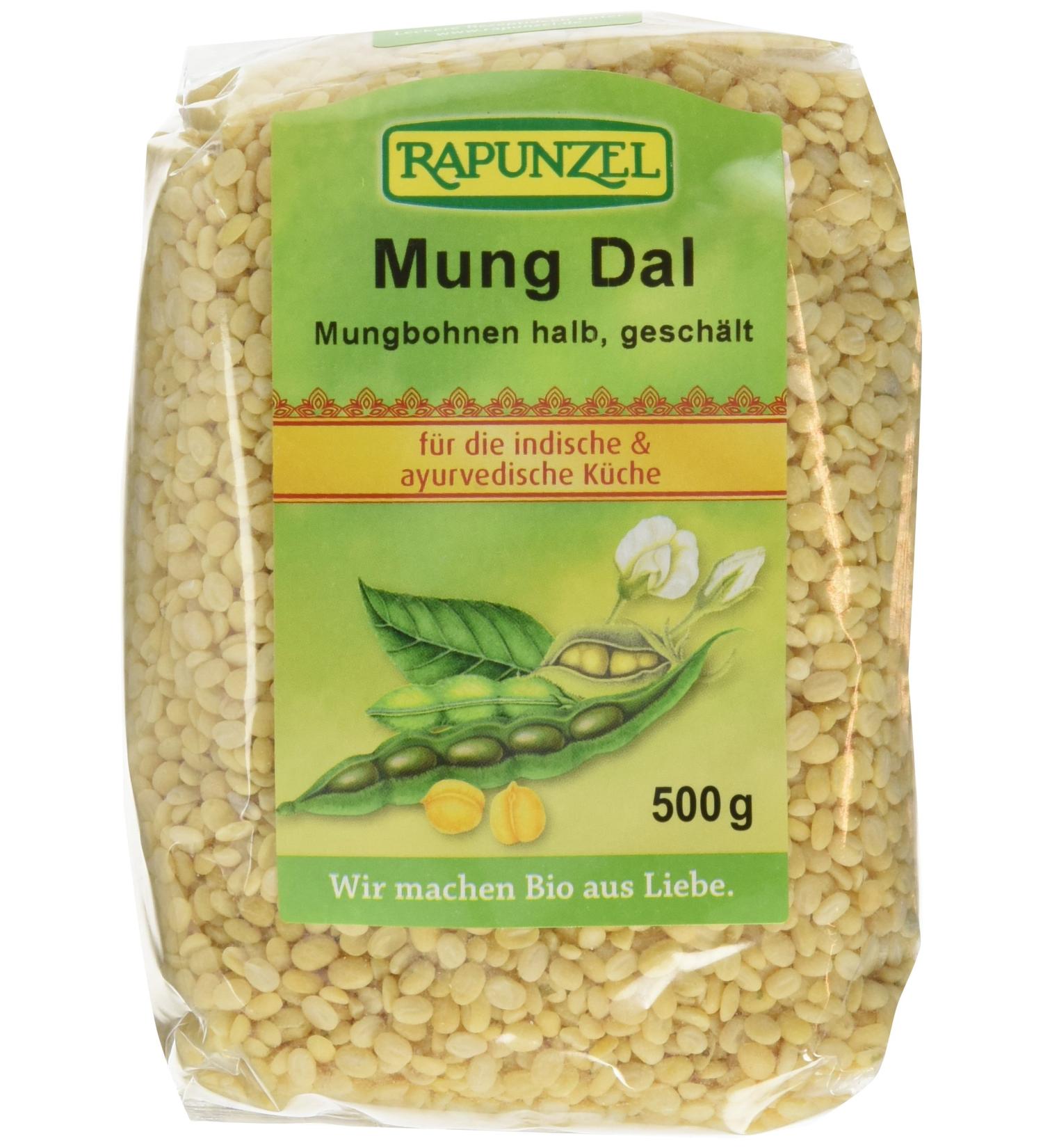 Buy Rapunzel Mung Dal - Halved & Peeled Mung Beans Pack of 3 (3 x 500g) - Premium Quality & International Shipping Available - Buy Online on GoSupps.com