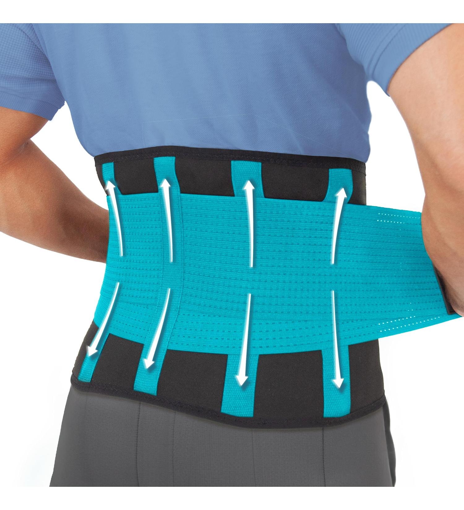 Certified Medical-Grade Lumbar Back Support Belt - Small (Waist 19-24) Blue - Buy Online on GoSupps.com