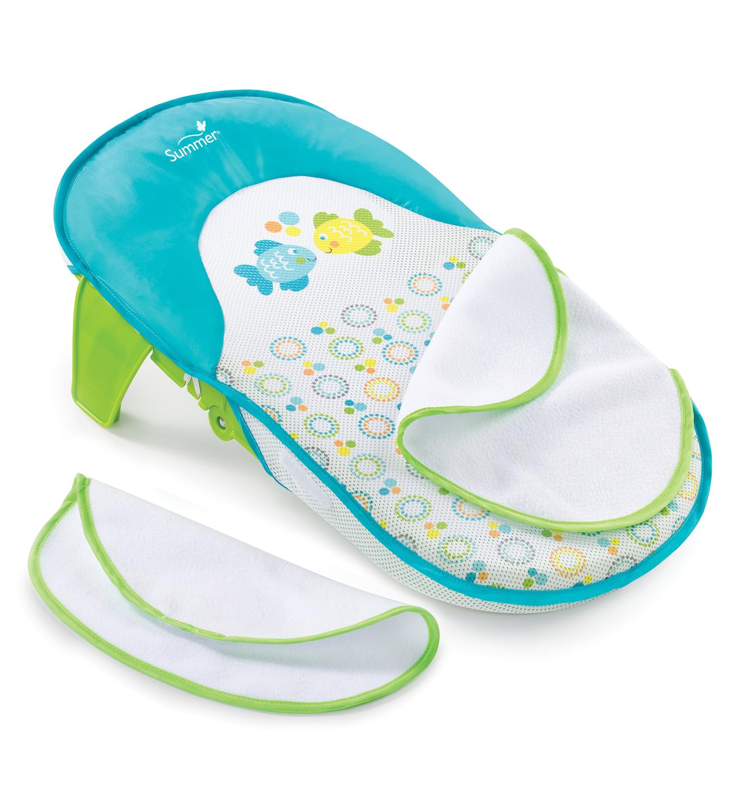 Summer Bath Sling with Warming Wings (Teal) - Sink or Tub Bath Support - Buy Online on GoSupps.com