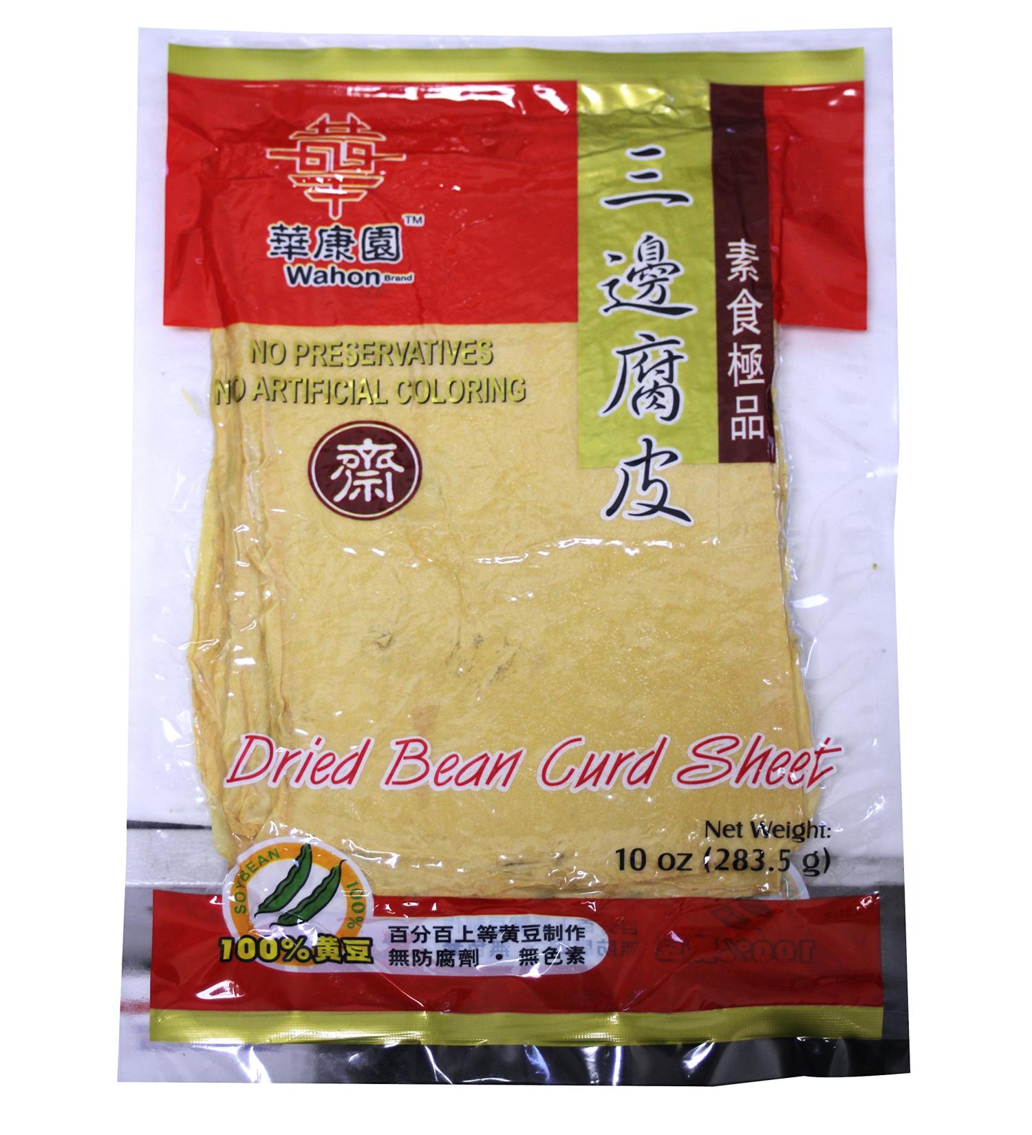 All Natural Dried soy Bean Curd (ToFu) Sheet - 10oz (Pack of 3)