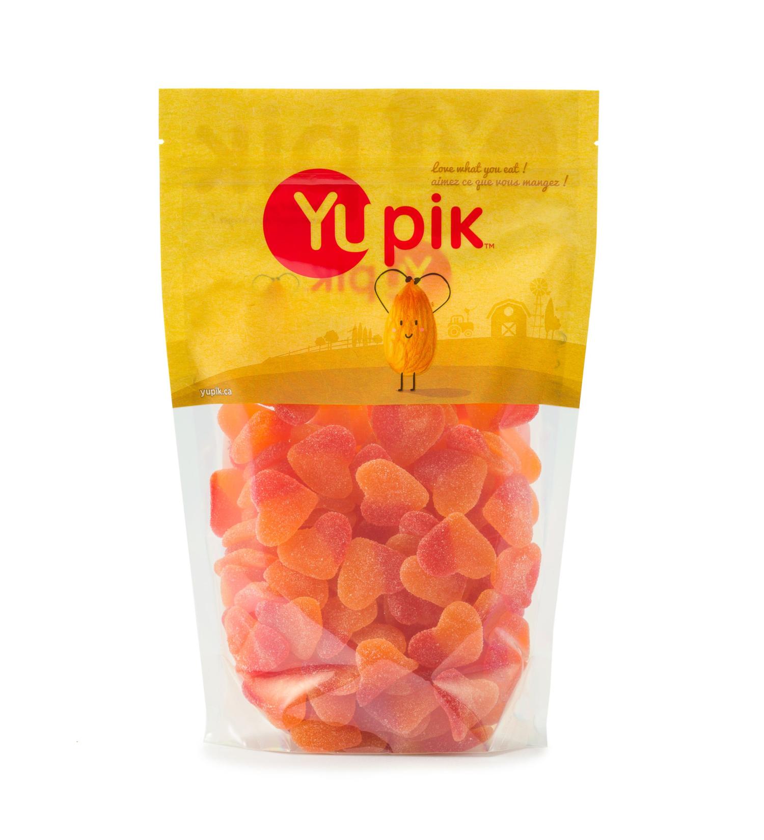 Yupik Gummy Peach Soft Hearts 1 kg 6 Count Gluten-Free Sugary Coating Fruity Flavor Heart-Shaped Chewy Gummies Fun Treat Sweet Candy Delicious Snack Ideal for Gifting & Holidays 6 kg - Buy Online on GoSupps.com