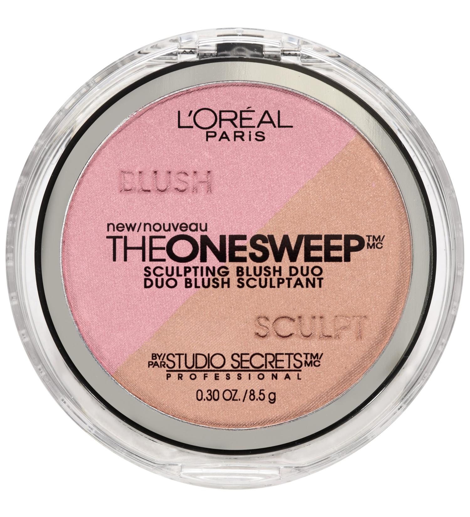 L'Oreal Paris Studio Secrets The One Sweep Sculpting Blush  Posh  Mauve  0.30 Ounce