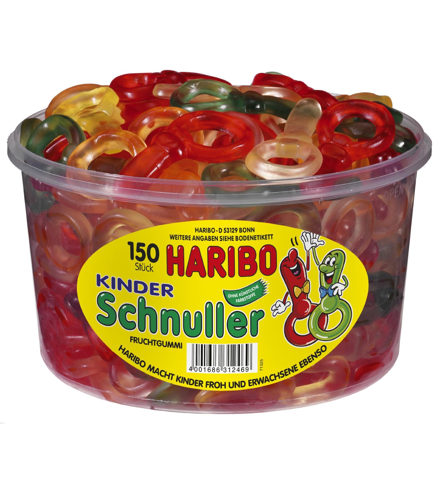 Haribo Baby Dummy / Kinder Schnuller 1200g Tub