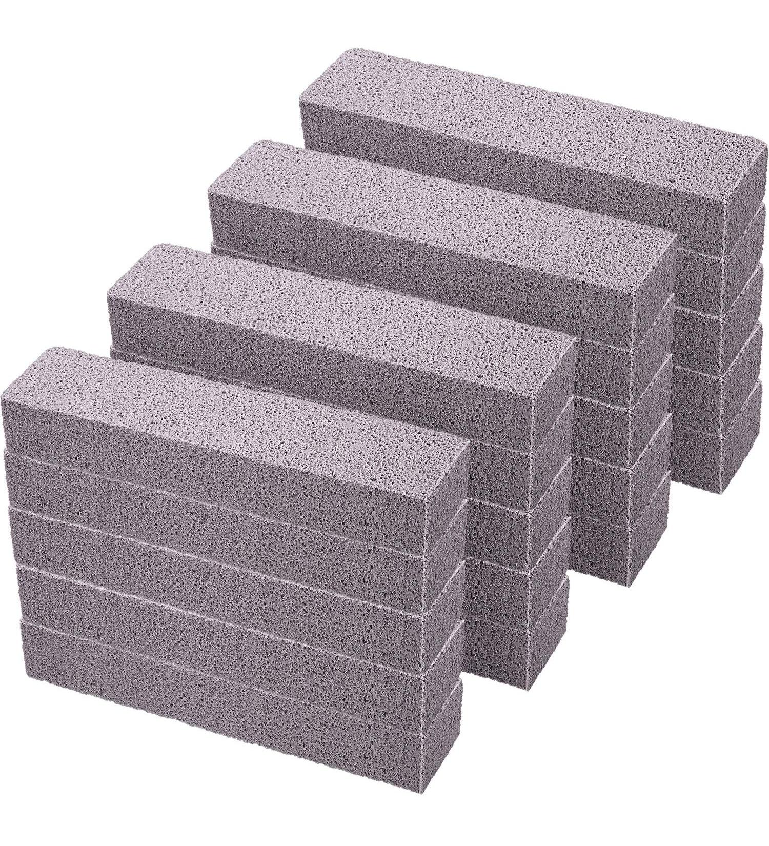 Pumice Stones for Cleaning - Grey Pumice Stick Cleaner for Toilet Bowl Ring Removal - 30pcs - 5.9 x 1.4 x 0.9 Inch - Buy Online on GoSupps.com