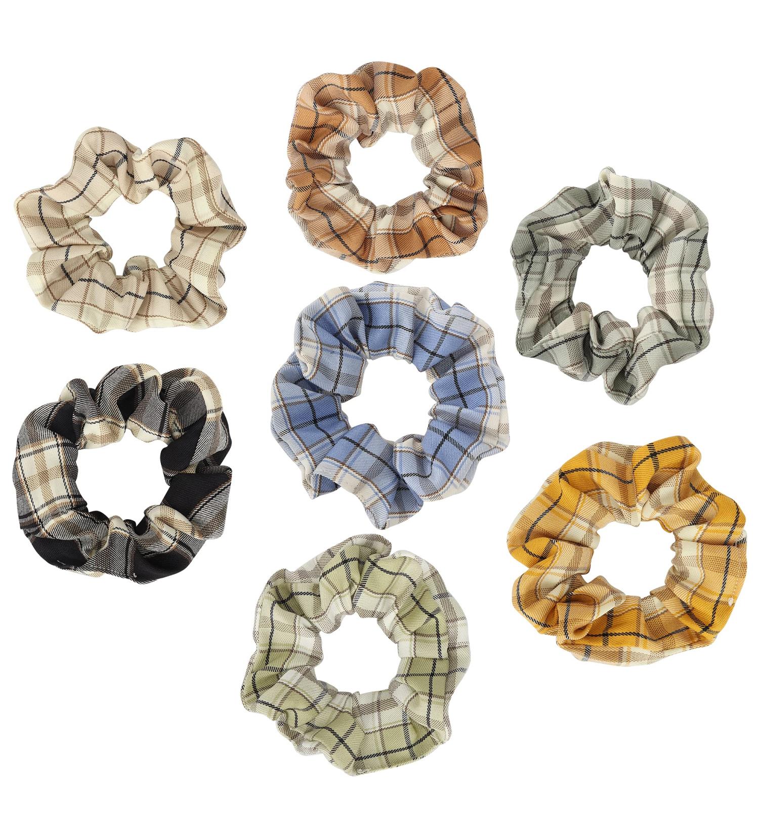 ZdycgTime 7-Piece Flower-Shaped Elastic Hair Bands - Curly Hair Accessories for Women - Soft Rubber Ponytail Holders - Buy Online on GoSupps.com