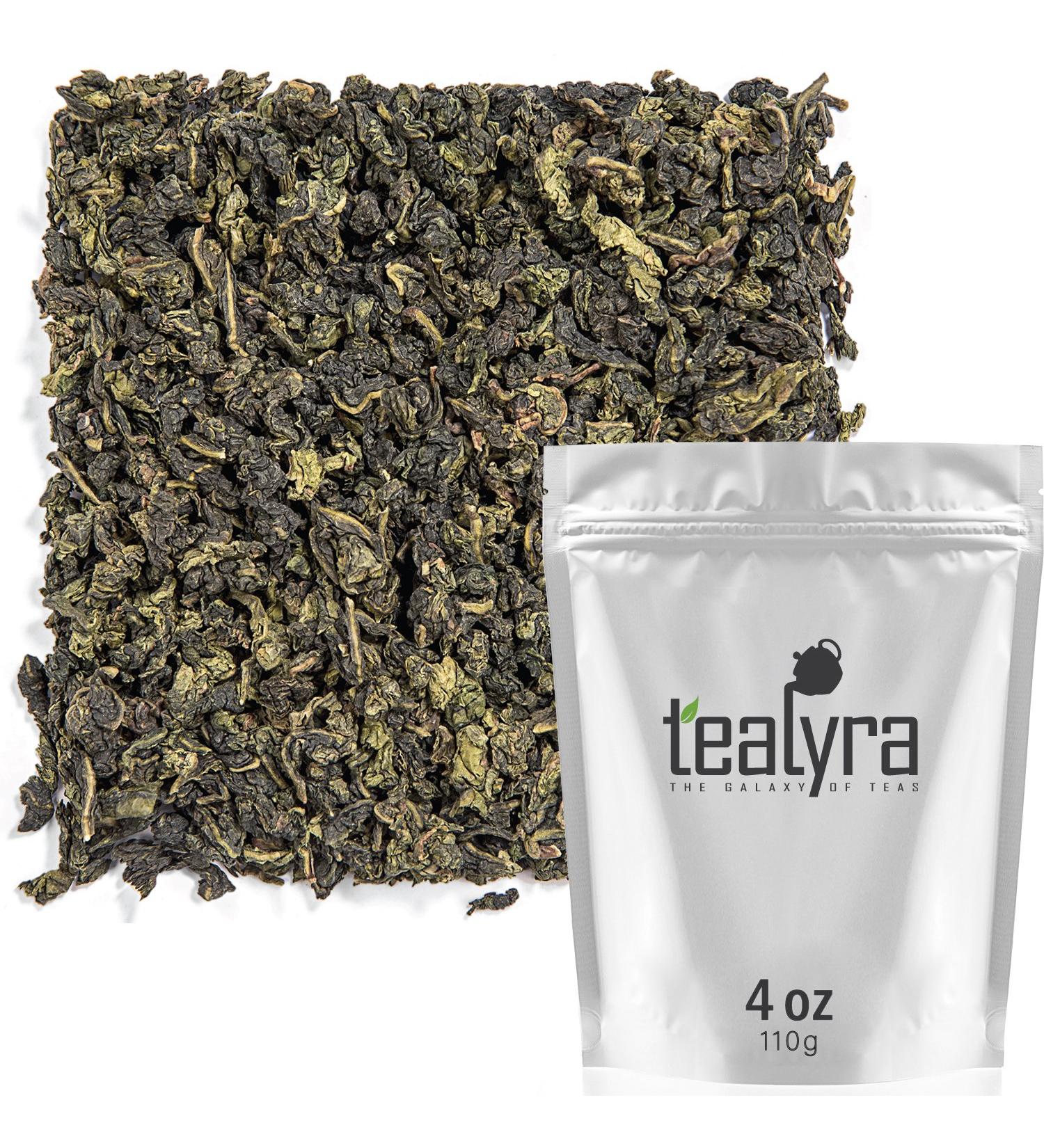 Tealyra Tie Guan Yin Oolong Loose Leaf Tea - Iron Goddess of Mercy - Organically Grown - Healing Properties - Best Chinese Oolong - Fresh Award Winning - Caffeine Medium - 110g - 4 Ounce - Buy Online on GoSupps.com