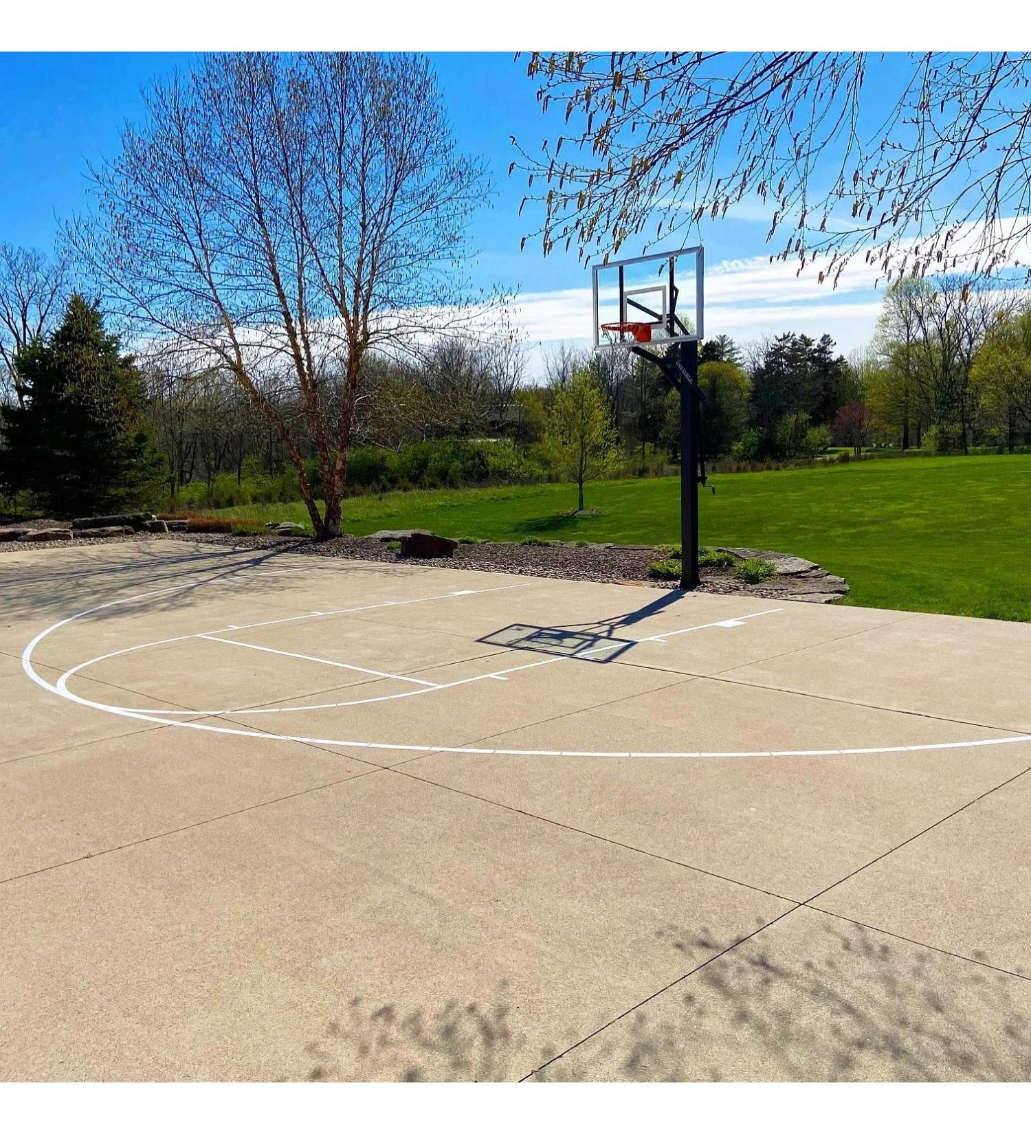 Ronan Sports Complete Easy Court Basketball Stencil Kit | Made in USA | Includes Spray Paint & Spray Box - Buy Online on GoSupps.com