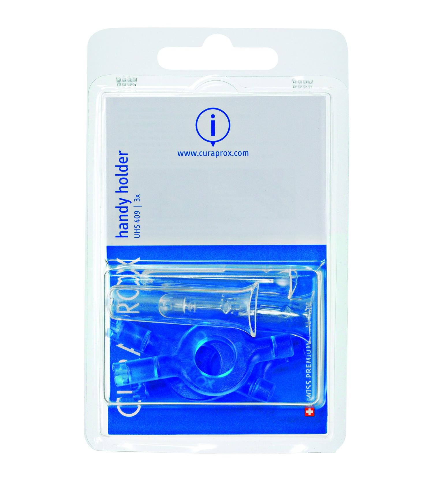 Curaprox interdental brush holder 3 pieces UHS 409 blue